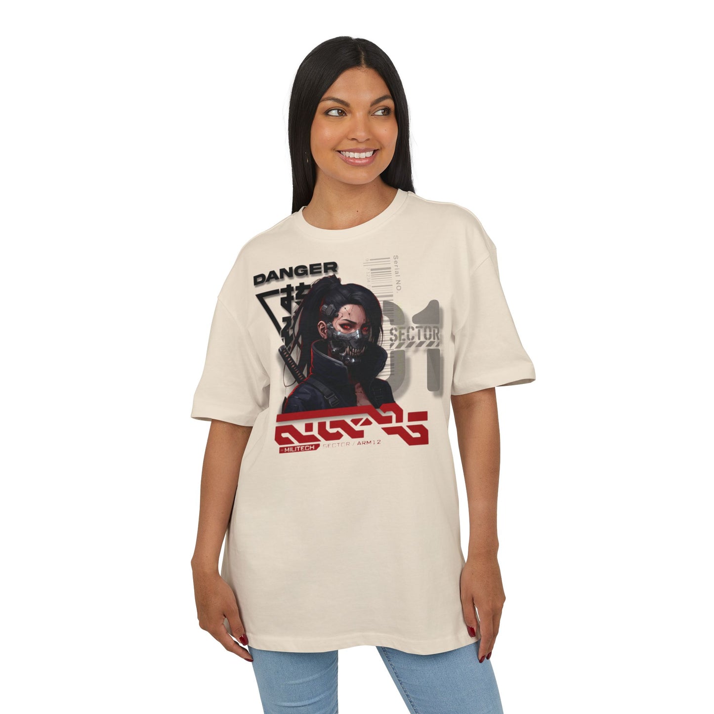 Cyberpunk Aesthetic Unisex Oversize Tee | Stylish Streetwear, Gift for Gamers, Casual Wear, Graphic Tee, Unique Fashion Statement