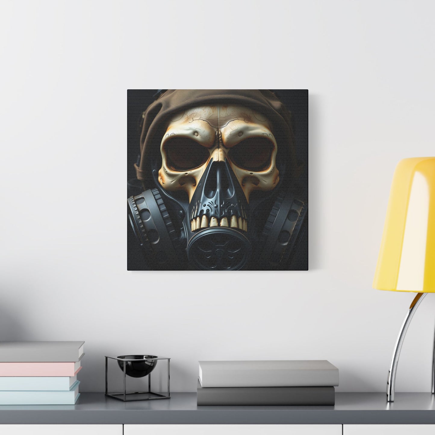 Gothic Skull Wall Art, Edgy Home Decor, Unique Gift, Fantasy Artwork, Statement Piece, Industrial Style