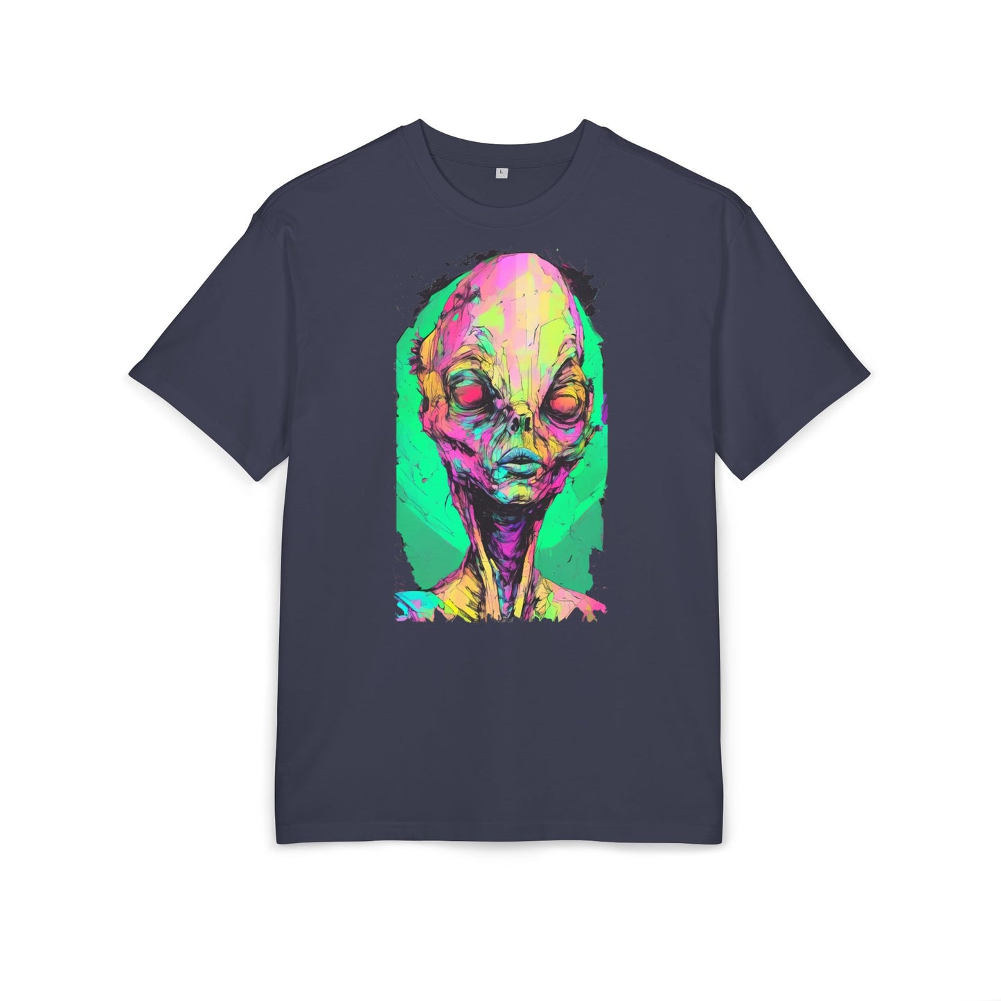 Alien Art Oversize Tee, Graphic Tee, Unisex T-Shirt, Casual Wear, Unique Gift for Sci-Fi Lovers