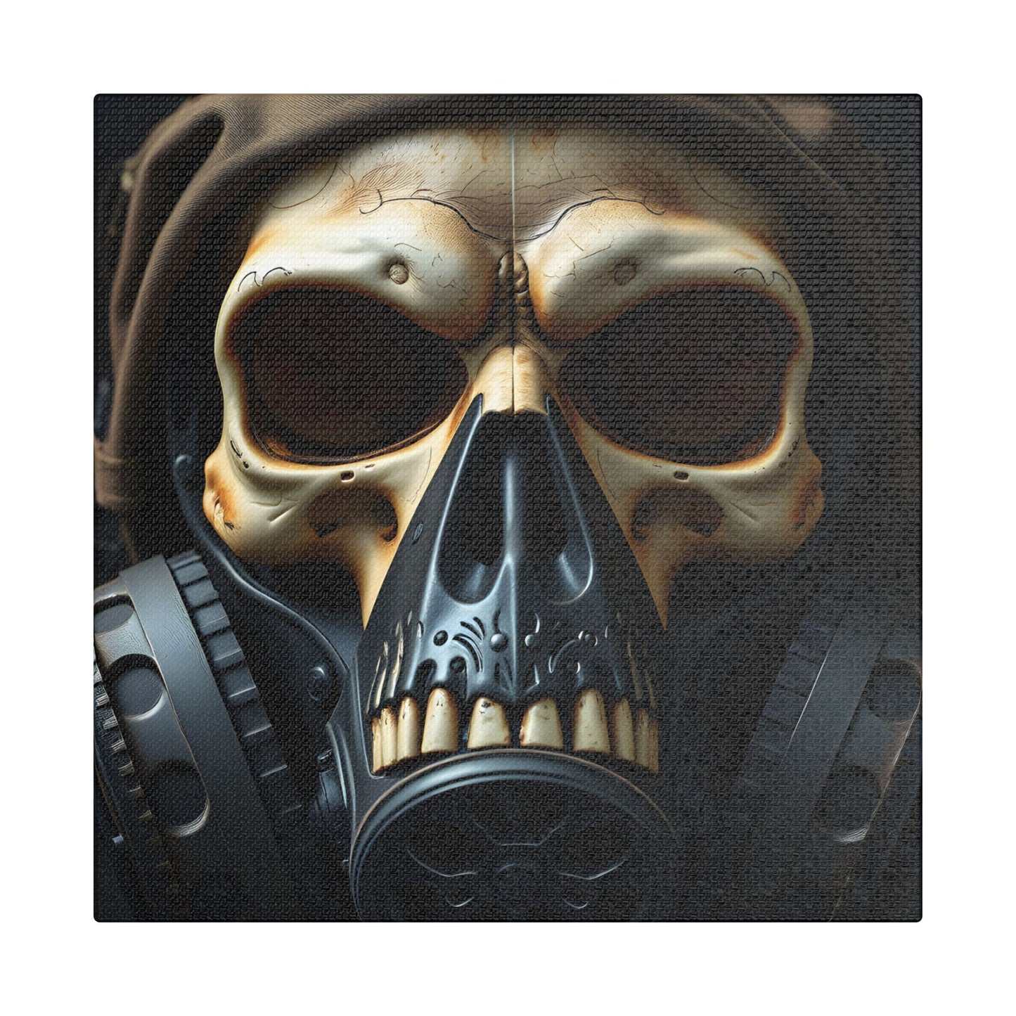 Gothic Skull Wall Art, Edgy Home Decor, Unique Gift, Fantasy Artwork, Statement Piece, Industrial Style