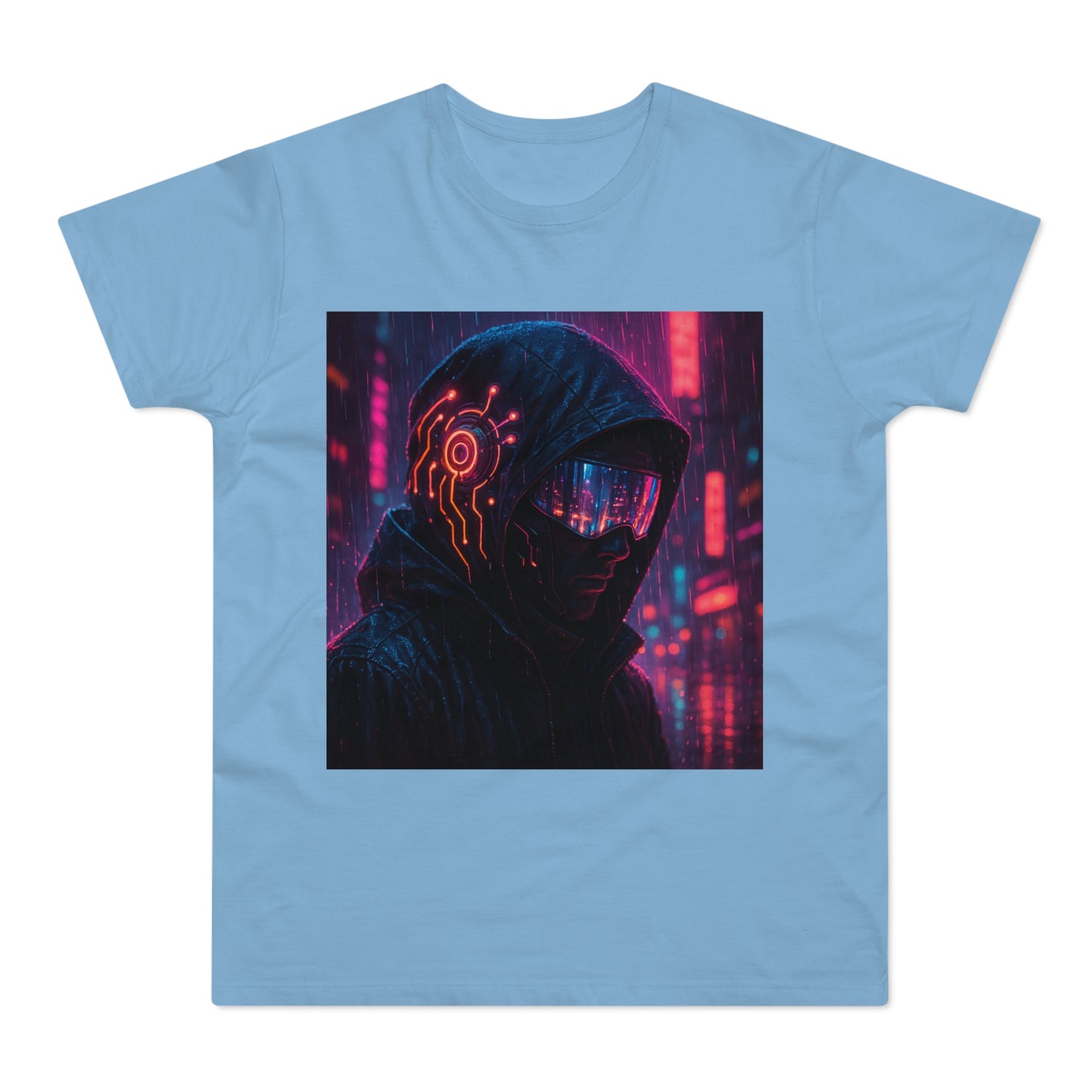 Cyberpunk Graphic Tee for Men & Women, Futuristic Streetwear, Perfect Gift for Gamers, Casual Wear for Tech Enthusiasts, Urban Style T-Shirt
