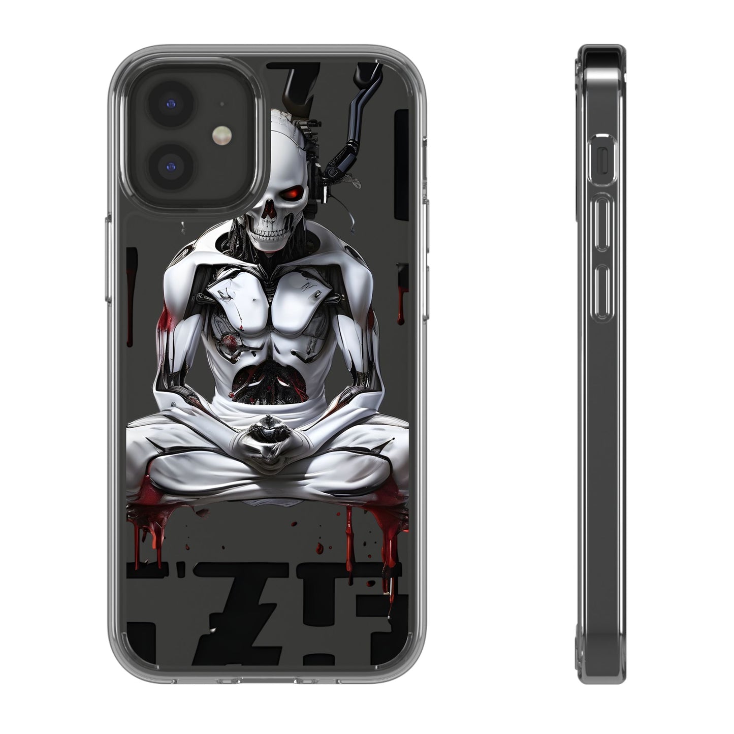 Clear Phone Cases with Cyber Design