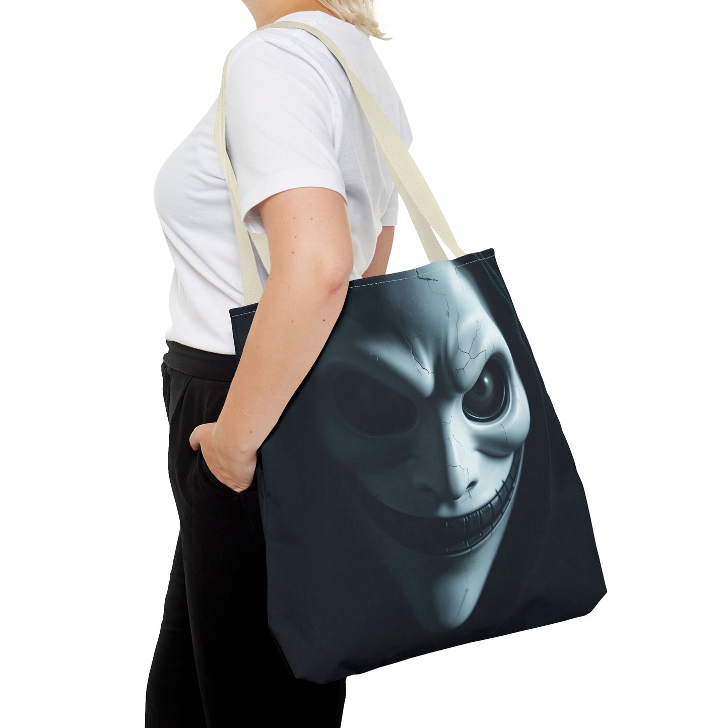 Spooky Character Tote Bag | Halloween Accessory, Trick or Treat Bag, Eco-Friendly Shopper, Gift for Fans, Unique Design