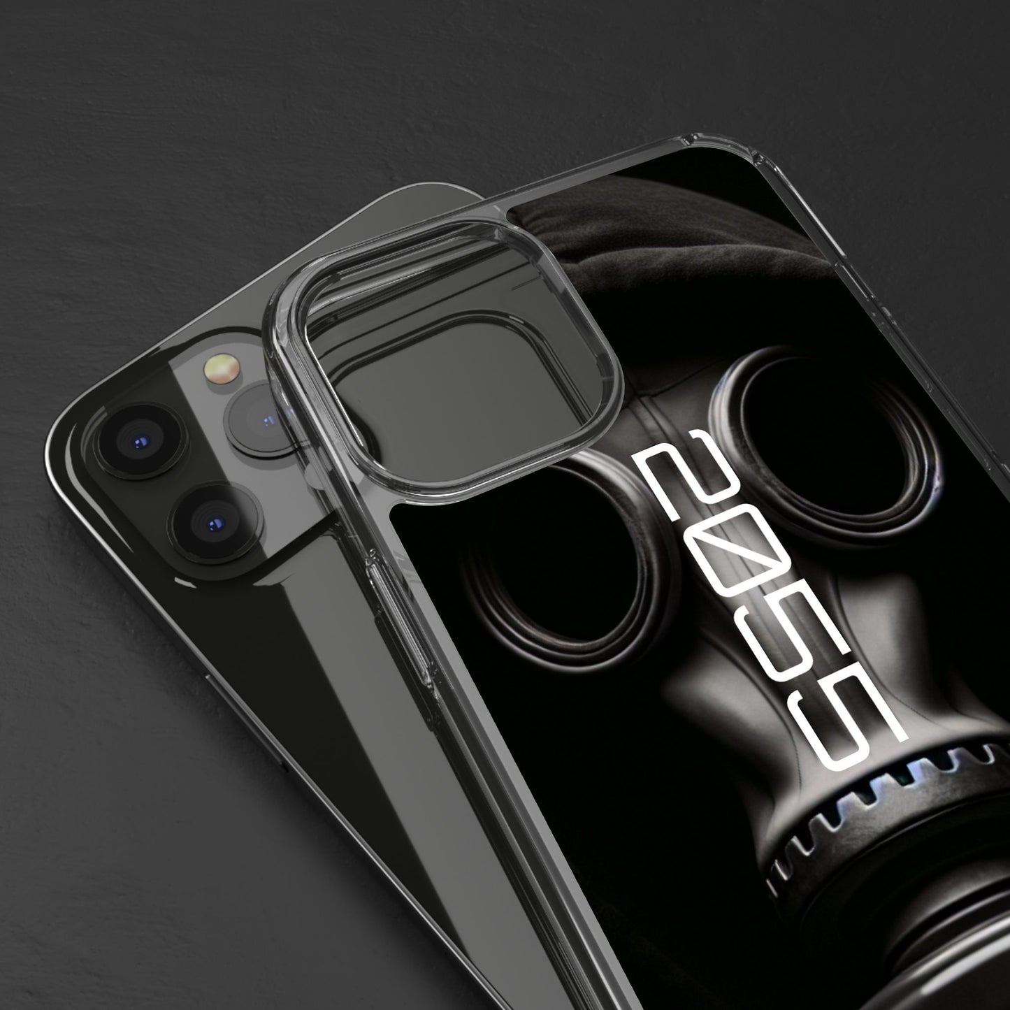 Phone Case Dystopian Gas Mask Design