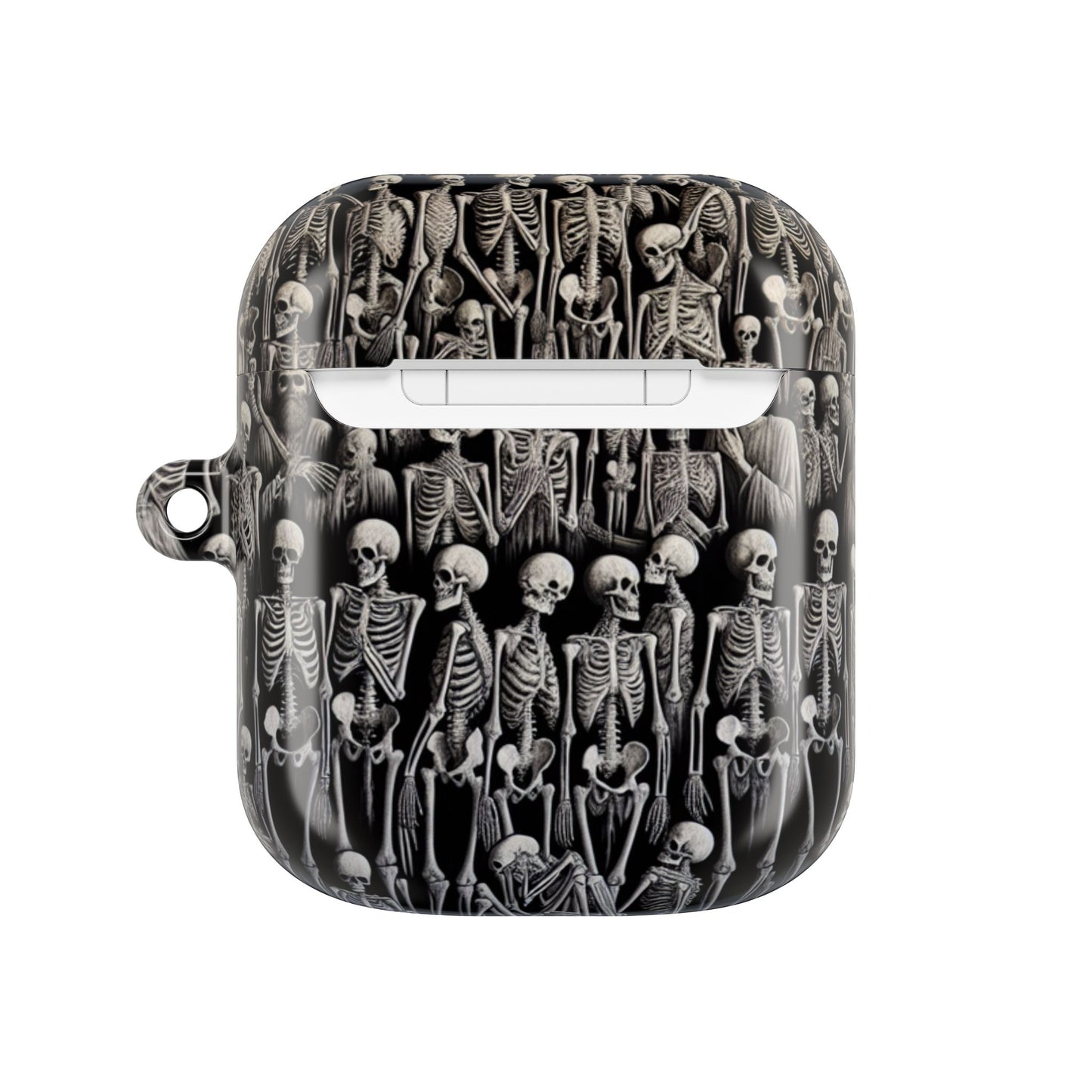 Skeleton Pattern AirPod Case, Cute Halloween Accessory, Spooky Gift for Music Lovers, Fun Phone Accessories, Unique Earbud Holder
