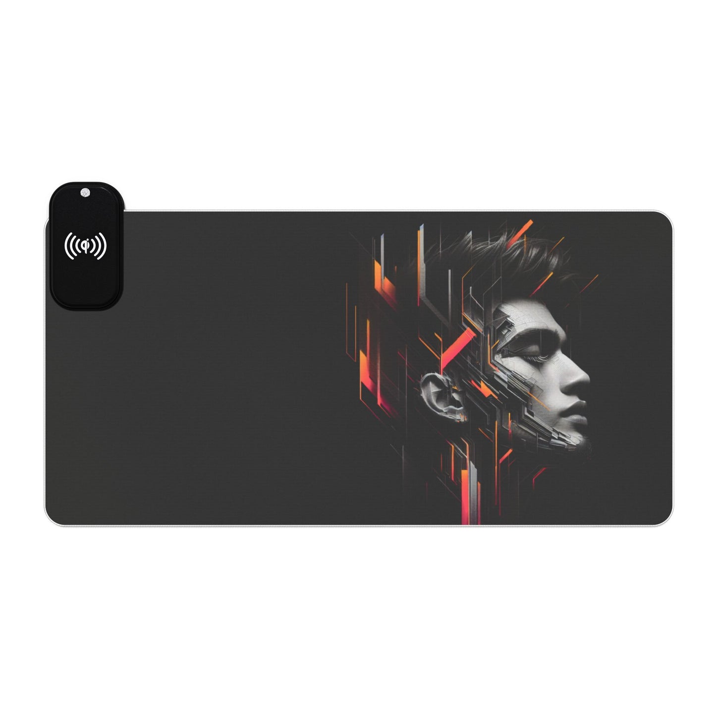 LED Gaming Mouse Pad, Wireless Charging, RGB Illuminated Desk Mat, Gamer Accessories, Office Desk Decor, Unique Gift for Gamers