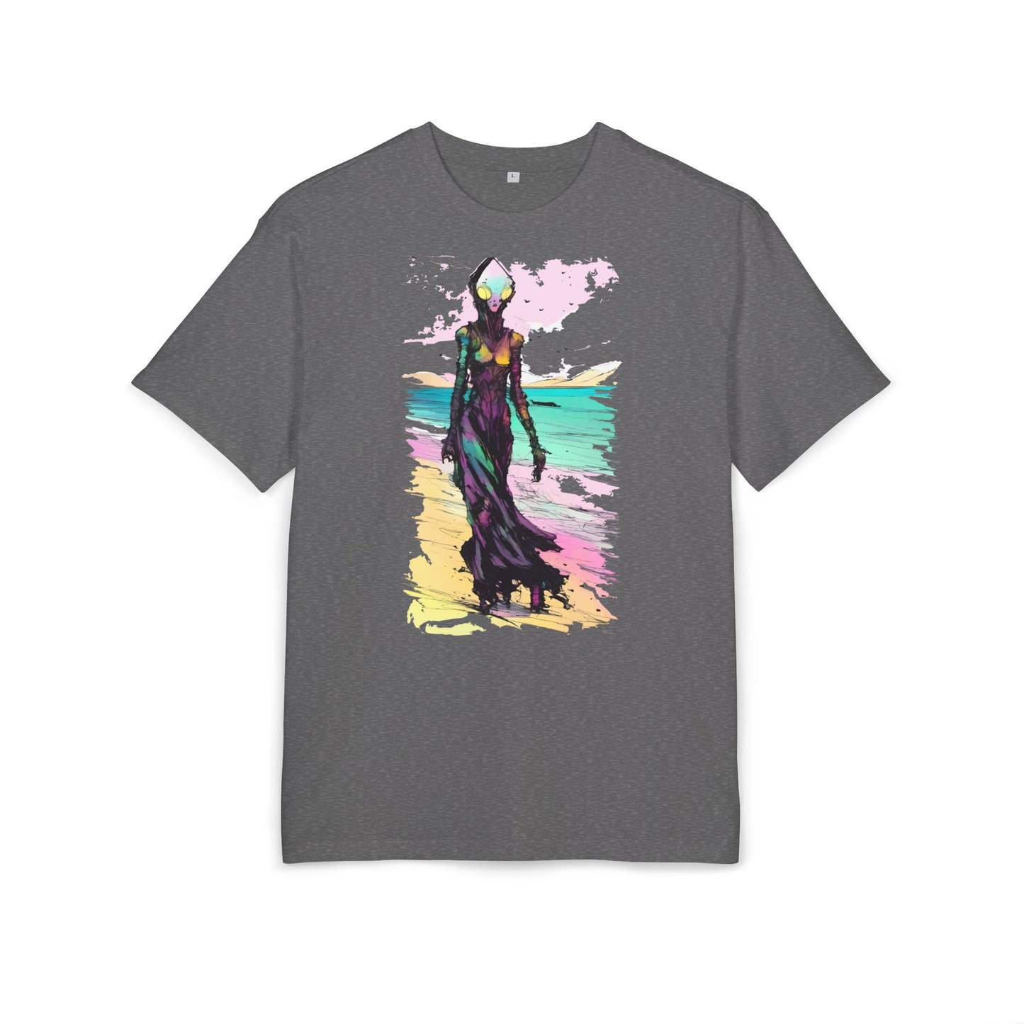Beach Vibes Oversize Tee - Artistic Graphic Tee, Summer Style, Unisex T-Shirt, Boho Fashion, Casual Wear