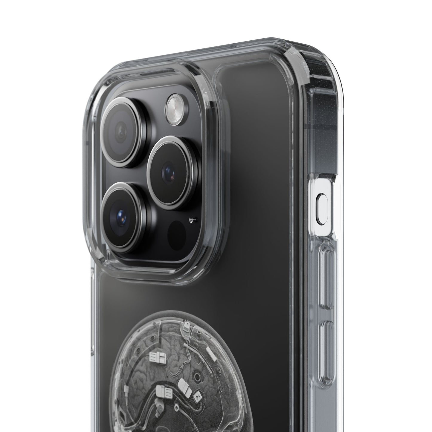 Skull Design Clear Phone Case - Unique Aesthetic for Tech Lovers