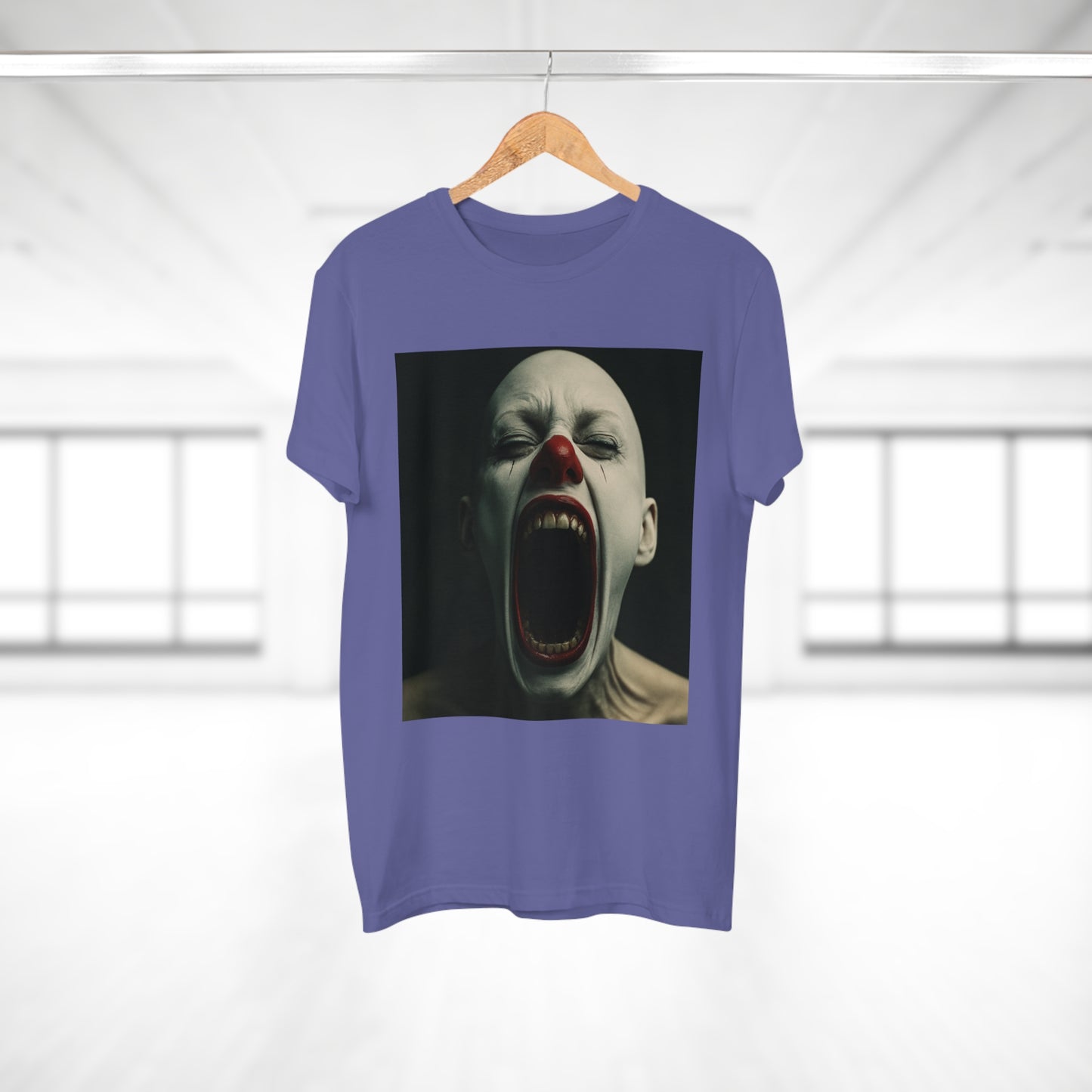 Creepy Clown Graphic T-Shirt, Scary Shirt for Halloween, Horror Movie Fans, Unique Gift for Him, Unisex Casual Wear