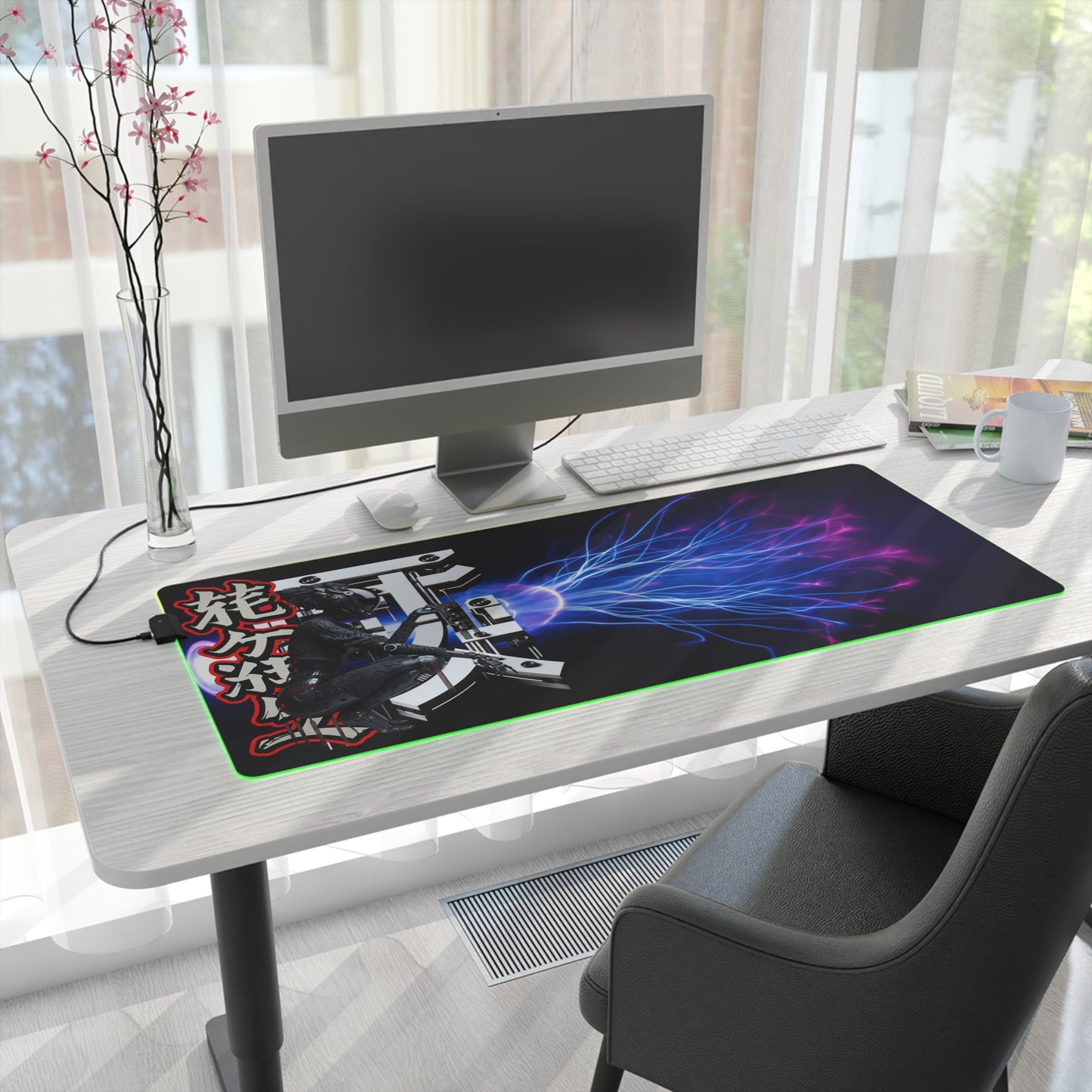 LED Gaming Mouse Pad – Electric Ninja Design for Gamers