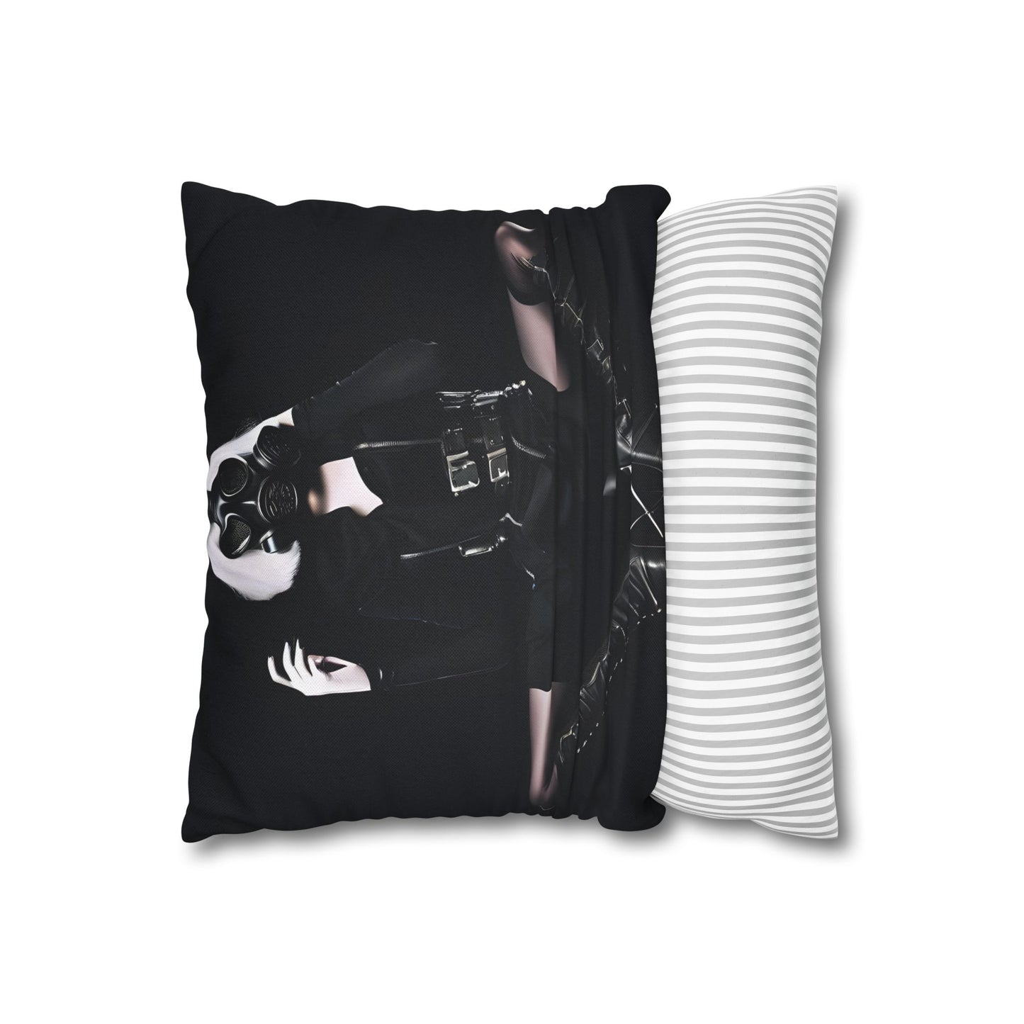 Gothic Glam Pillows, Square Cushion Covers, Elegant Home Decor, Statement Throw, Dark Aesthetic Gifts, Modern Bedroom Accent