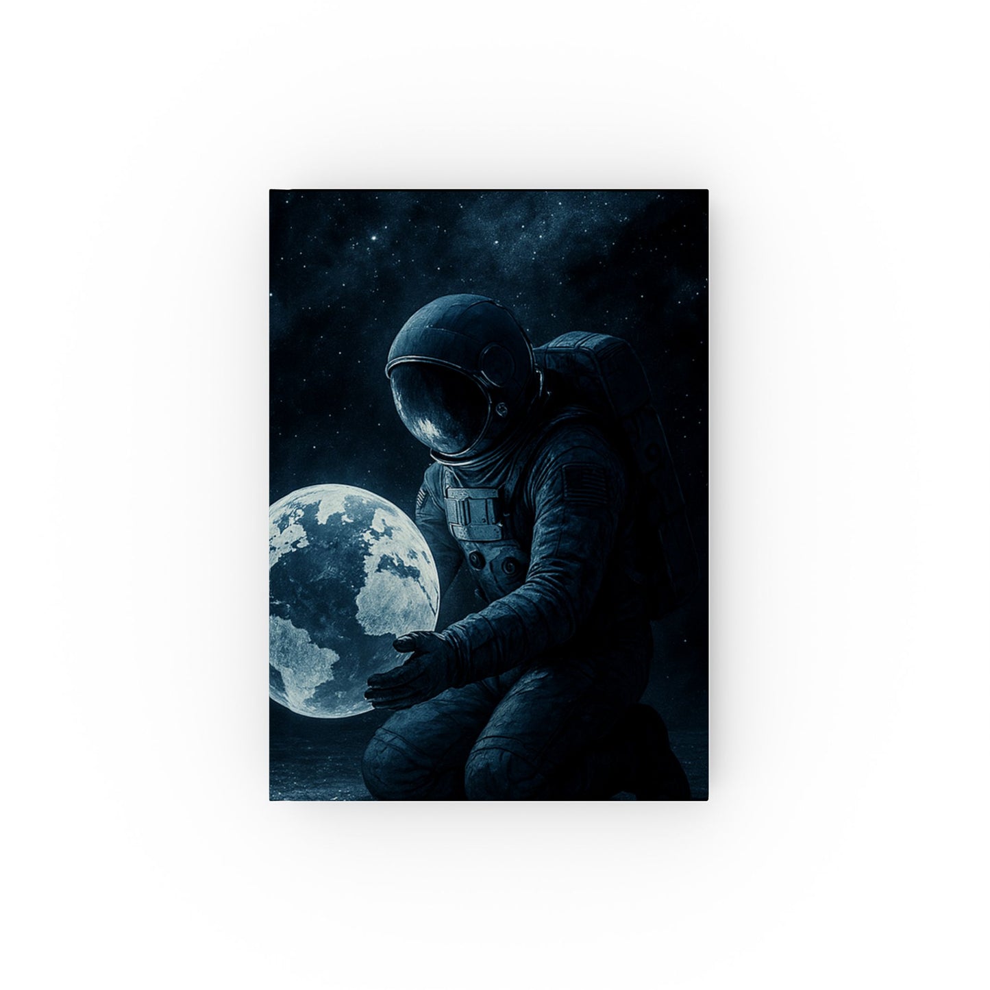 Astronaut Moon Journal - Cosmic Note Book, Starry Sky Diary, Space Themed Gift, Personal Journal, Writing Planner