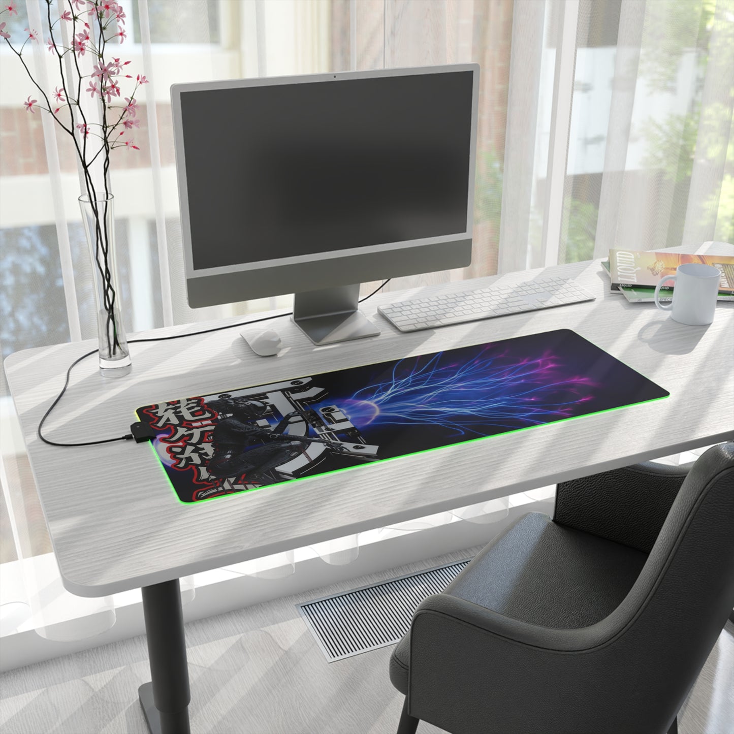 LED Gaming Mouse Pad – Electric Ninja Design for Gamers