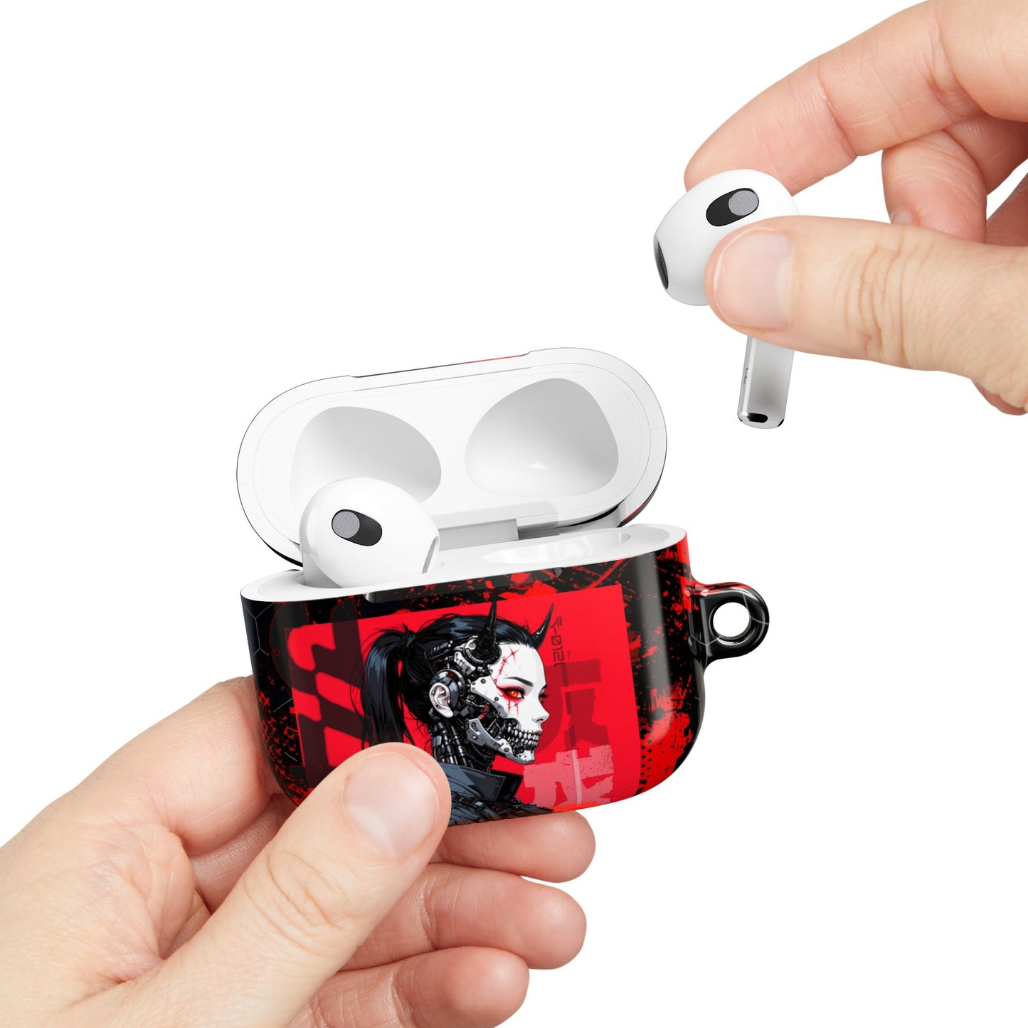 Cyberpunk AirPod Case - Stylish Reactive Design for Tech Lovers, Gifts for Gamers, Modern Charging Case, Unique Earbud Cover