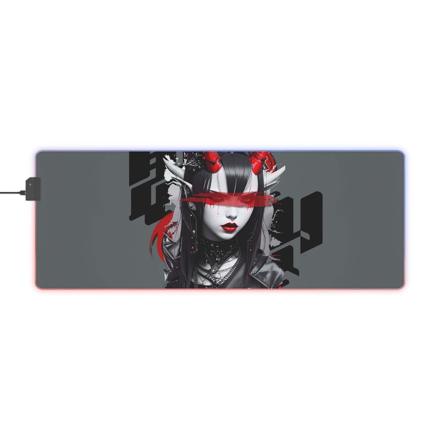 LED Gaming Mouse Pad, Anime Mousemat, RGB Desk Decor, Gamer Gift, Computer Accessory, Gaming Setup