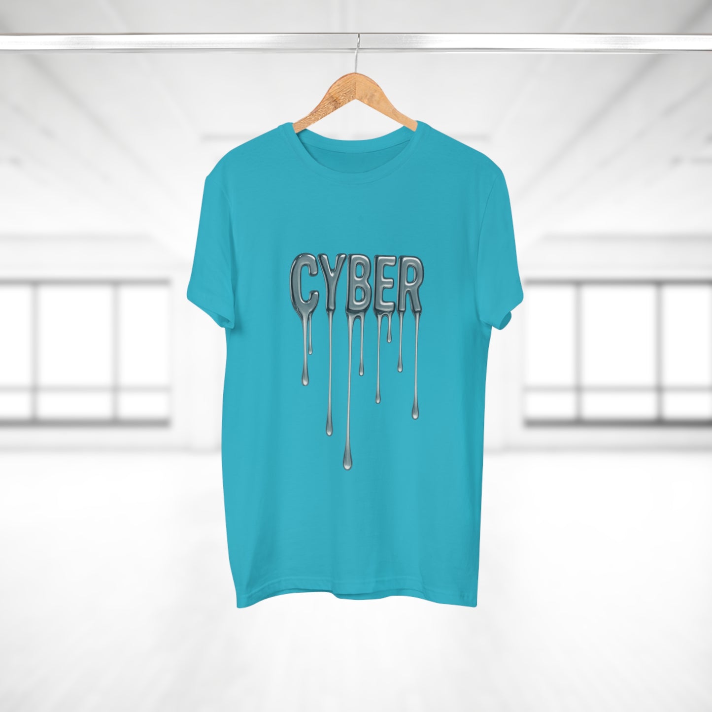 Cool Drippy Cyber T-Shirt, Unisex Graphic Tee, Casual Wear, Tech Enthusiast Gift, Trendy Streetwear for All Occasions