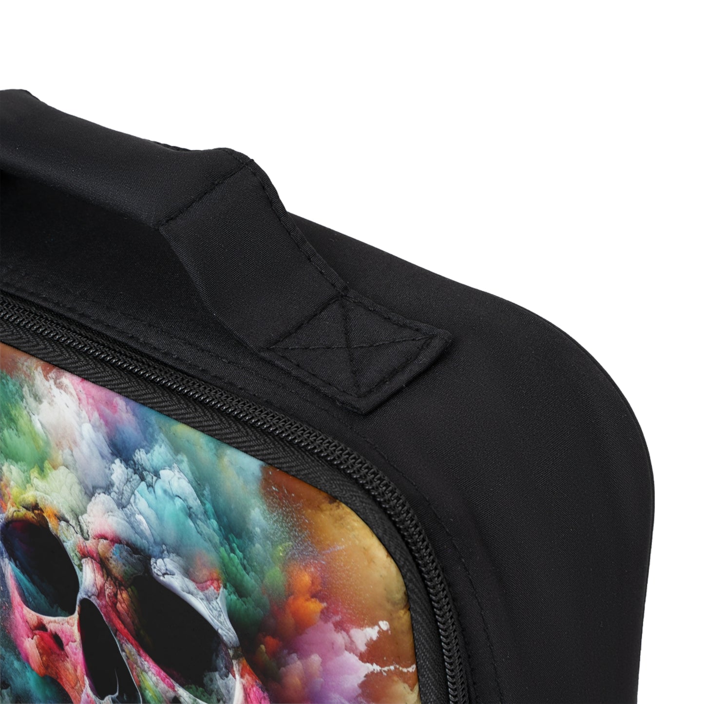 Colorful Skull Lunch Bag | Punk Style Tote | Durable Insulated Carrier for School, Work, and Day Trips