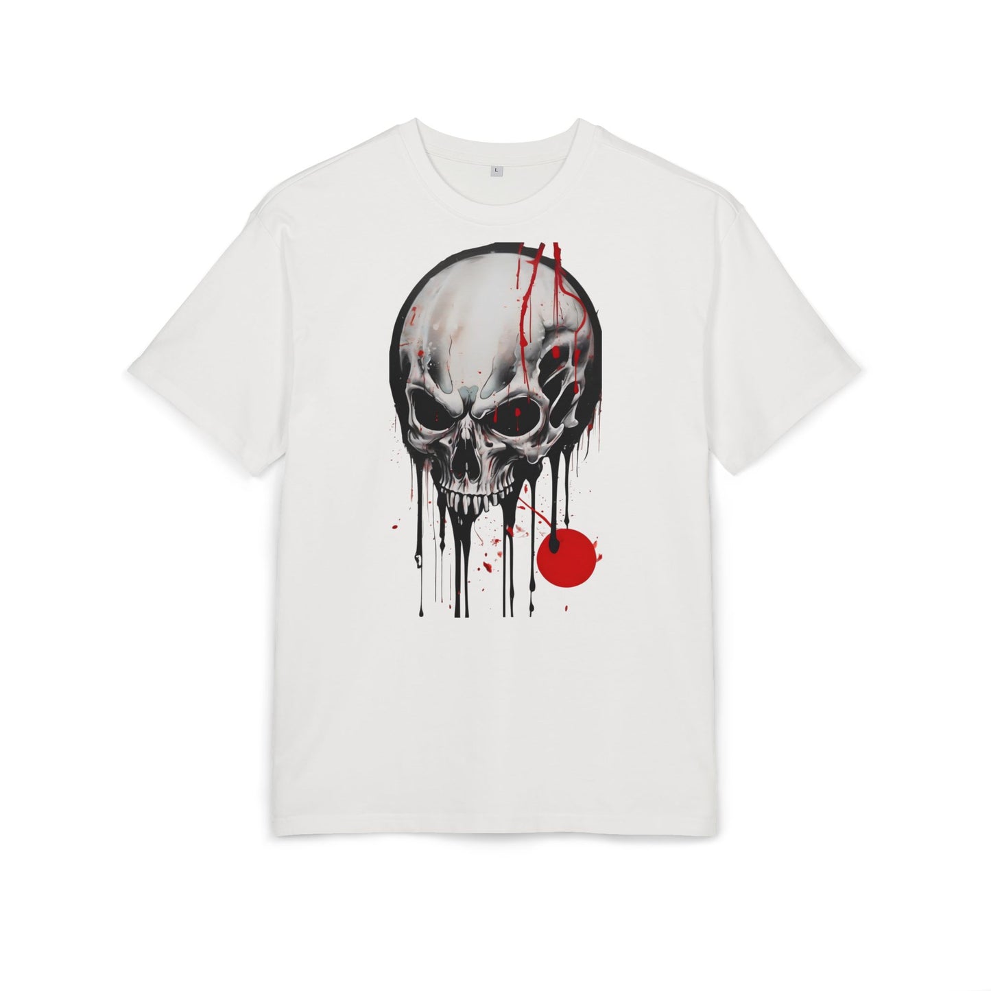 Gothic Skull Oversized Tee - Trendy Streetwear for Music Lovers, Grunge Style, Halloween Costume, Alternative Fashion, Graphic Tee