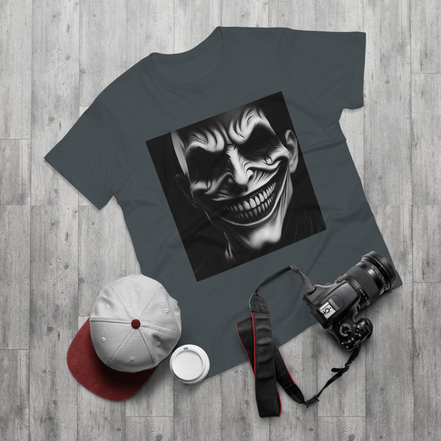Creepy Clown Unisex T-Shirt - Unisex Graphic Tee for Halloween, Horror Fans, Costume Party, Unique Gift Idea, Spooky Apparel