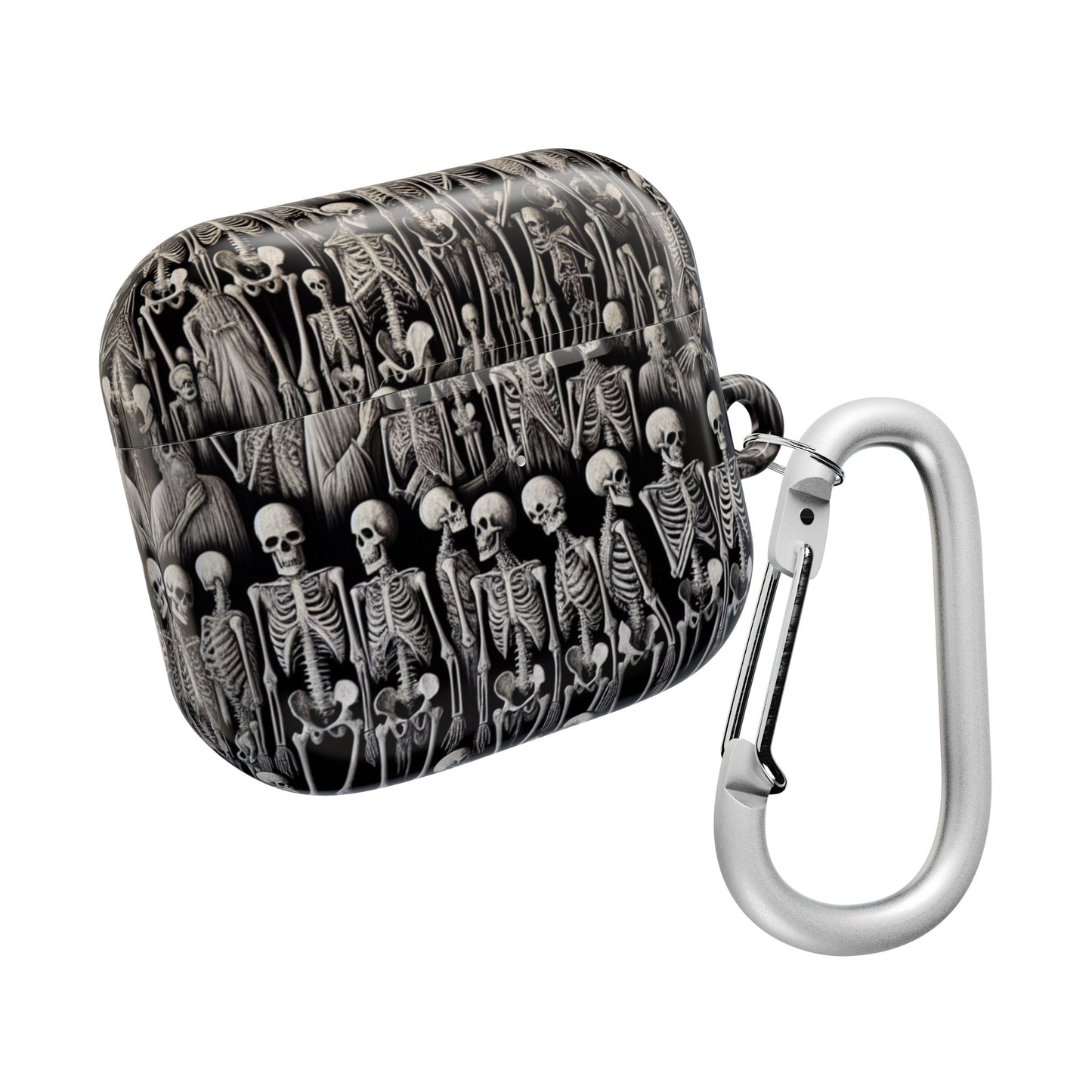 Skeleton Pattern AirPod Case, Cute Halloween Accessory, Spooky Gift for Music Lovers, Fun Phone Accessories, Unique Earbud Holder