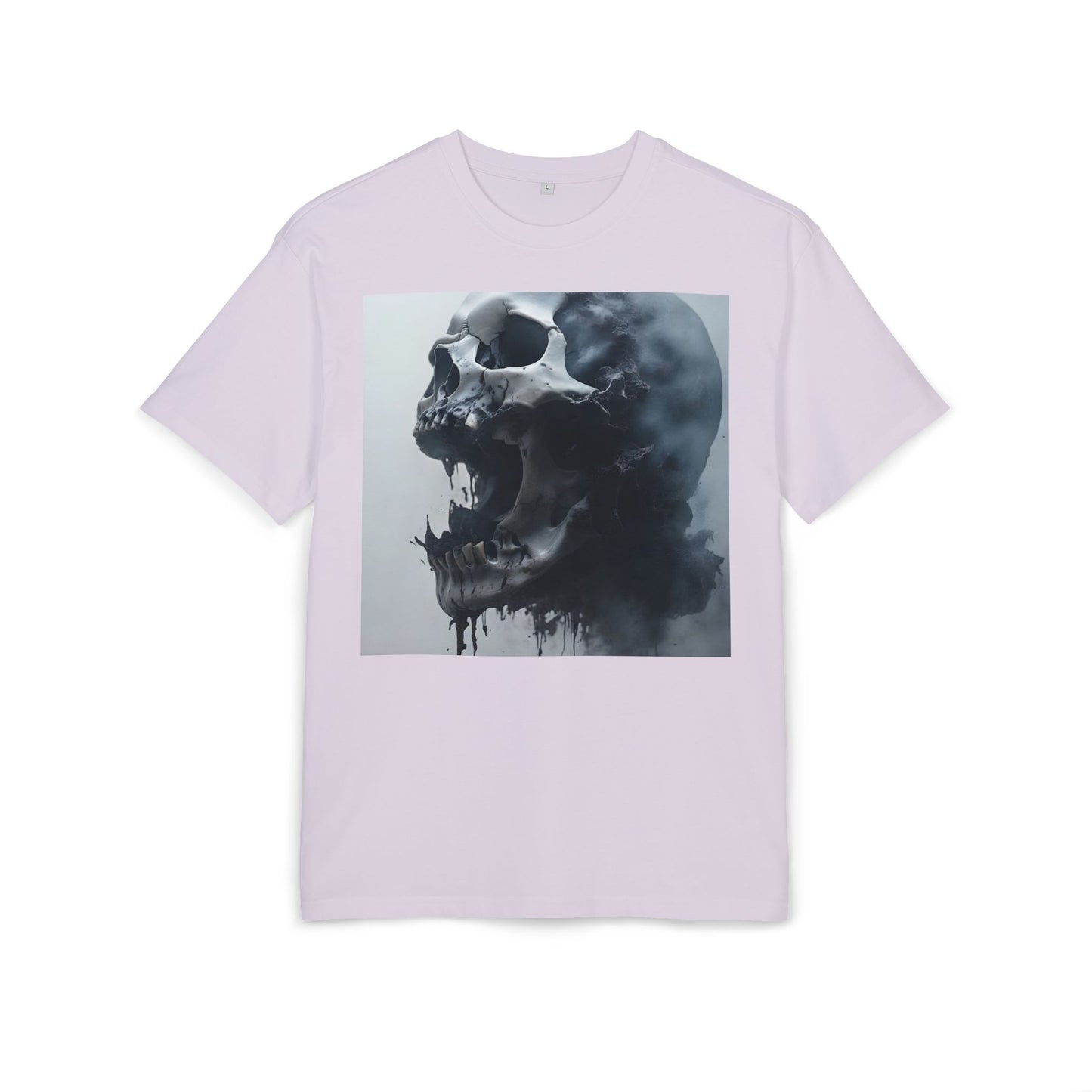 Gothic Skull Oversized Tee | Unisex, Grunge Fashion, Halloween Shirt, Dark Aesthetic, Casual Wear