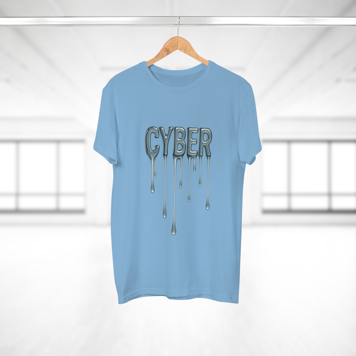 Cool Drippy Cyber T-Shirt, Unisex Graphic Tee, Casual Wear, Tech Enthusiast Gift, Trendy Streetwear for All Occasions