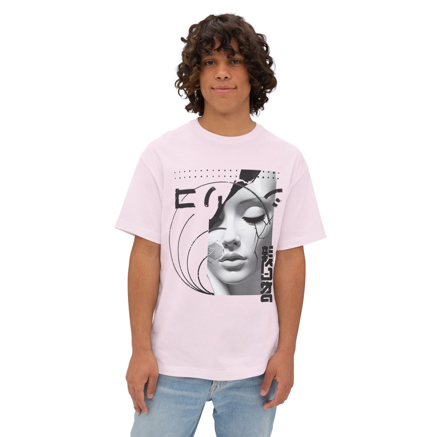 Chic Graphic Tee, Casual Fashion Shirt, Summer Outfit Top, Gift for Her, Artistic Oversized T-Shirt