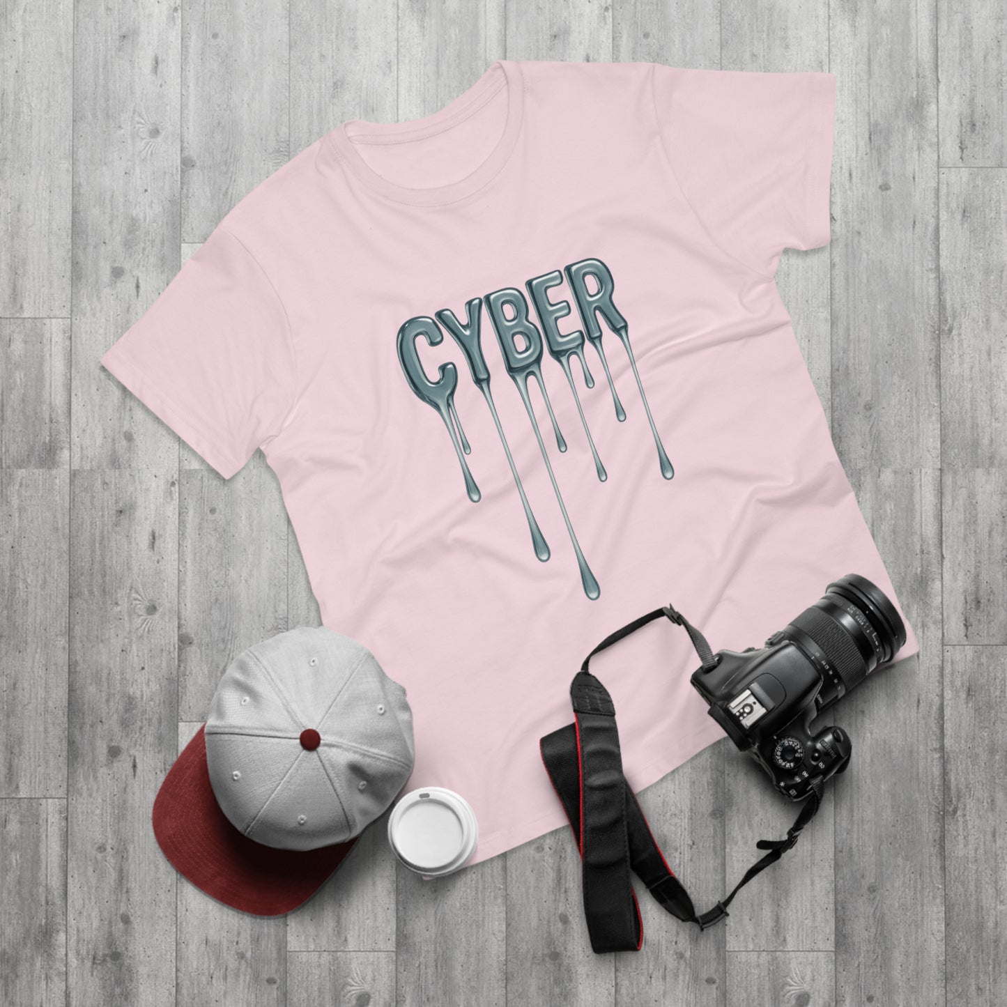 Cool Drippy Cyber T-Shirt, Unisex Graphic Tee, Casual Wear, Tech Enthusiast Gift, Trendy Streetwear for All Occasions