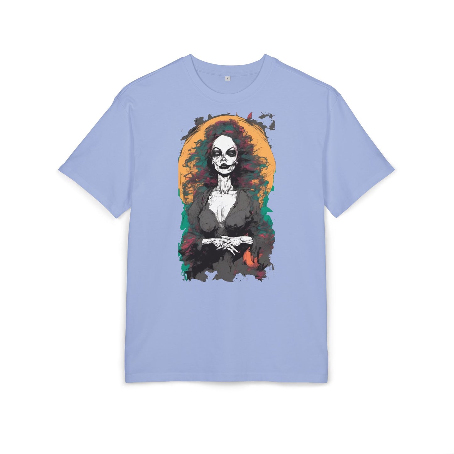 Gothic Art Oversized Tee - Perfect for Halloween Celebrations, Casual Outfits, Gift for Art Lovers, Unique Graphic Tee, Spooky Style