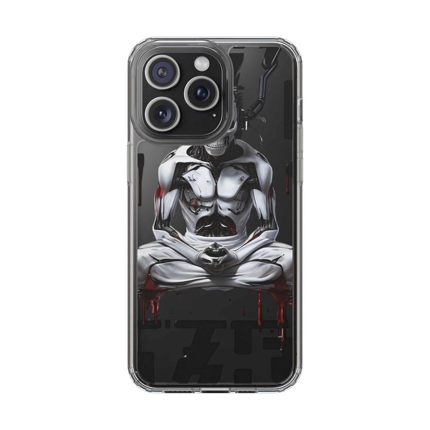 Clear Phone Cases with Cyber Design