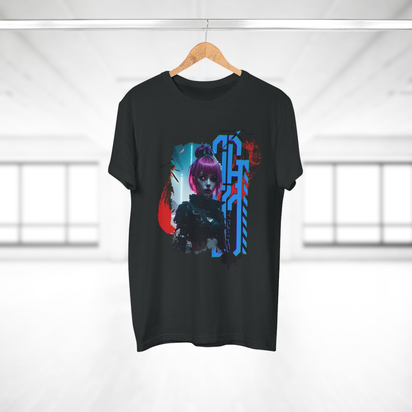 Cyberpunk Art Unisex T-Shirt, Streetwear Tee, Graphic Shirt, Gift for Him, Festival Apparel, Tech-Inspired Fashion