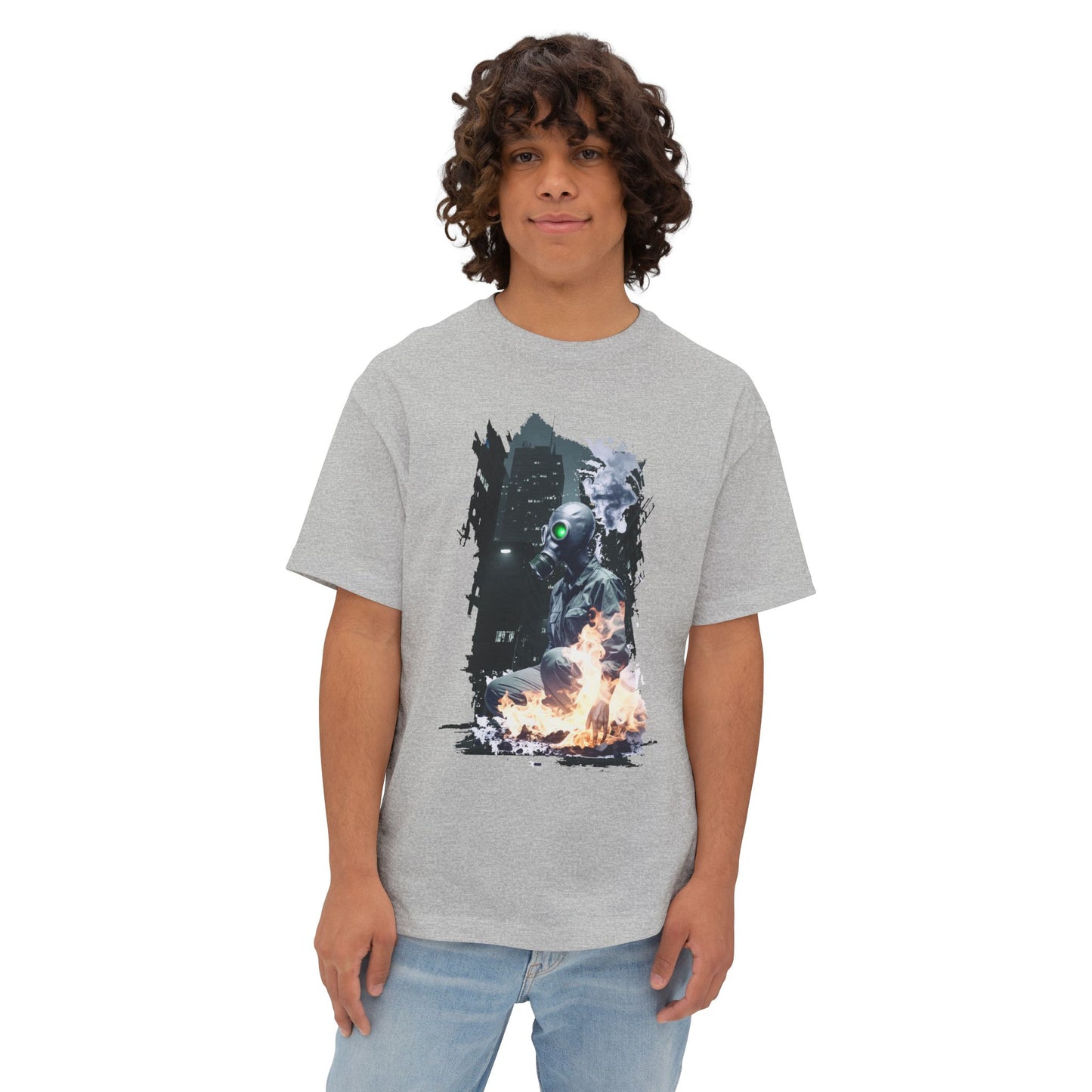 Cool Graffiti Monster Tee, Unisex Boxy T-Shirt, Streetwear Fashion, Graphic Tee, Unique Urban Style