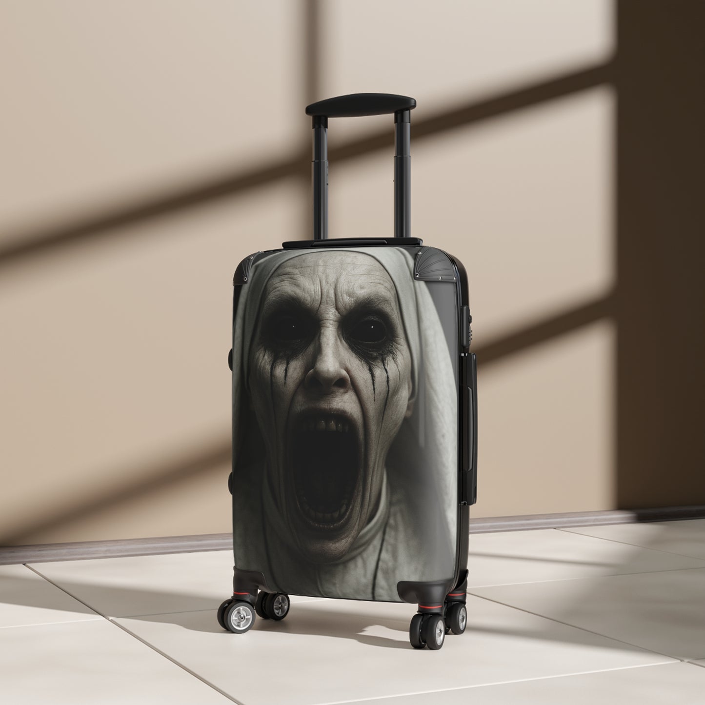 Halloween-Inspired Luggage, Spooky Suitcase, Travel Bag, Unique Halloween Gift, Horror Themed Carry-On