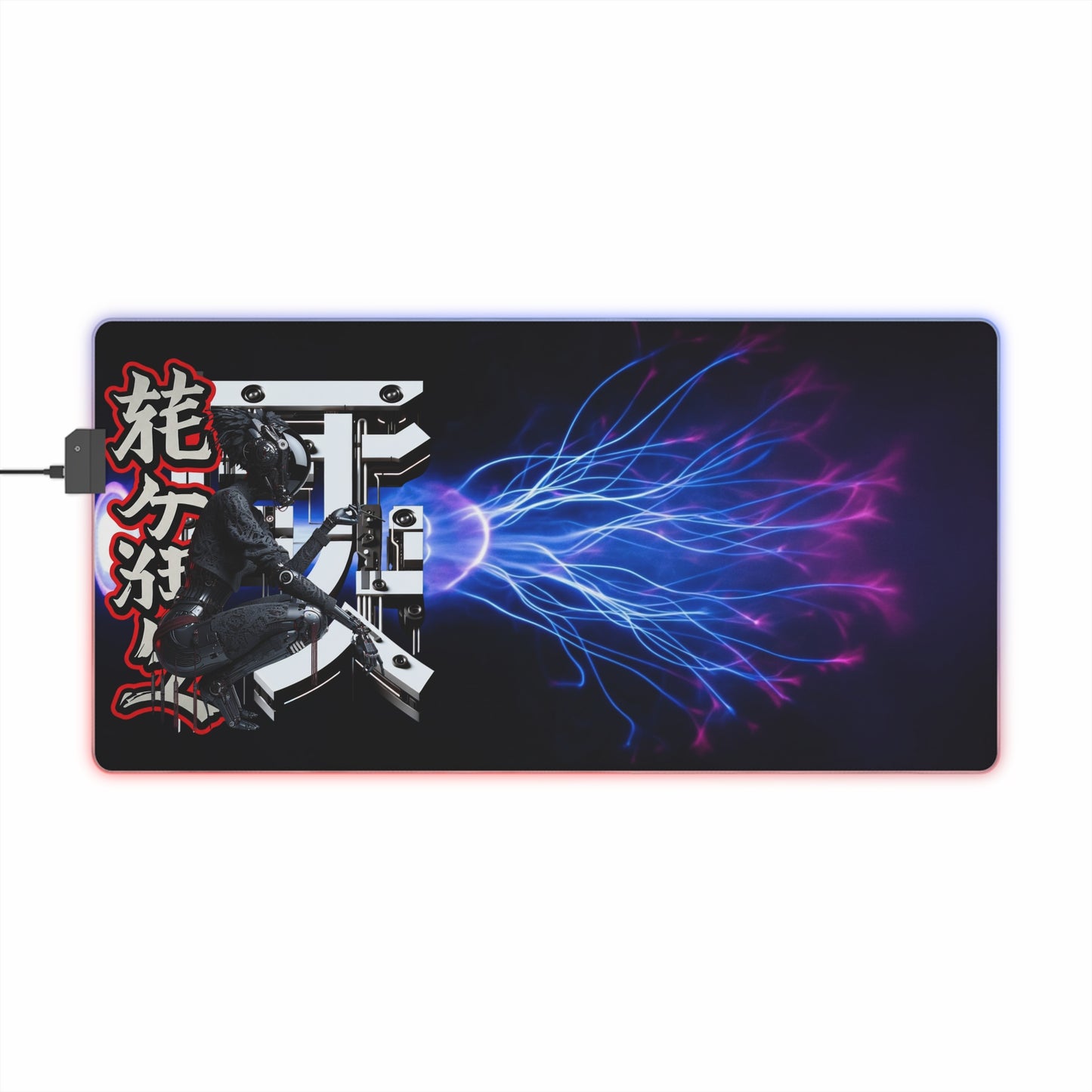 LED Gaming Mouse Pad – Electric Ninja Design for Gamers
