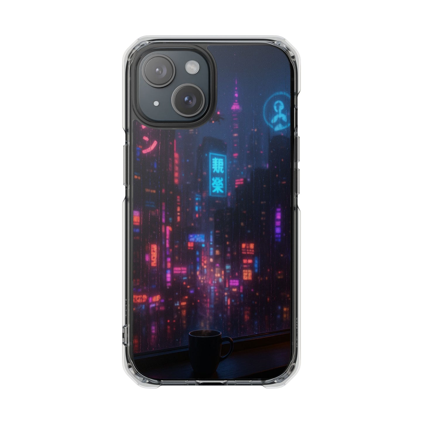 Neon City Phone Case - Magnetic Clear Impact Cases, Customizable Phone Cover, Gifts for Tech Lovers, Stylish Protection, Modern Design