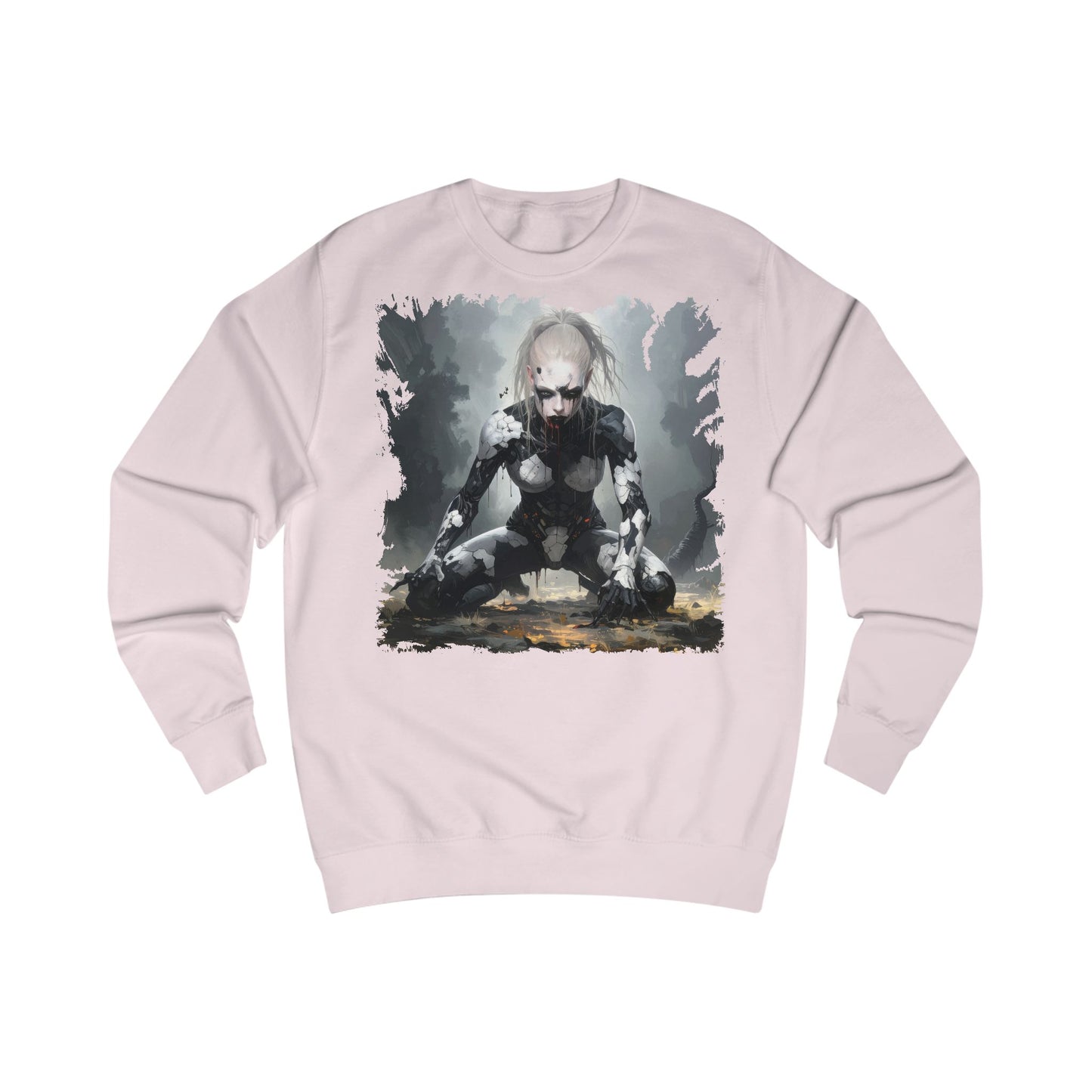 Futuristic Horror Unisex Sweatshirt, Graphic Sweatshirt, Geek Gift, Cosplay Apparel, Casual Wear, Halloween Merch