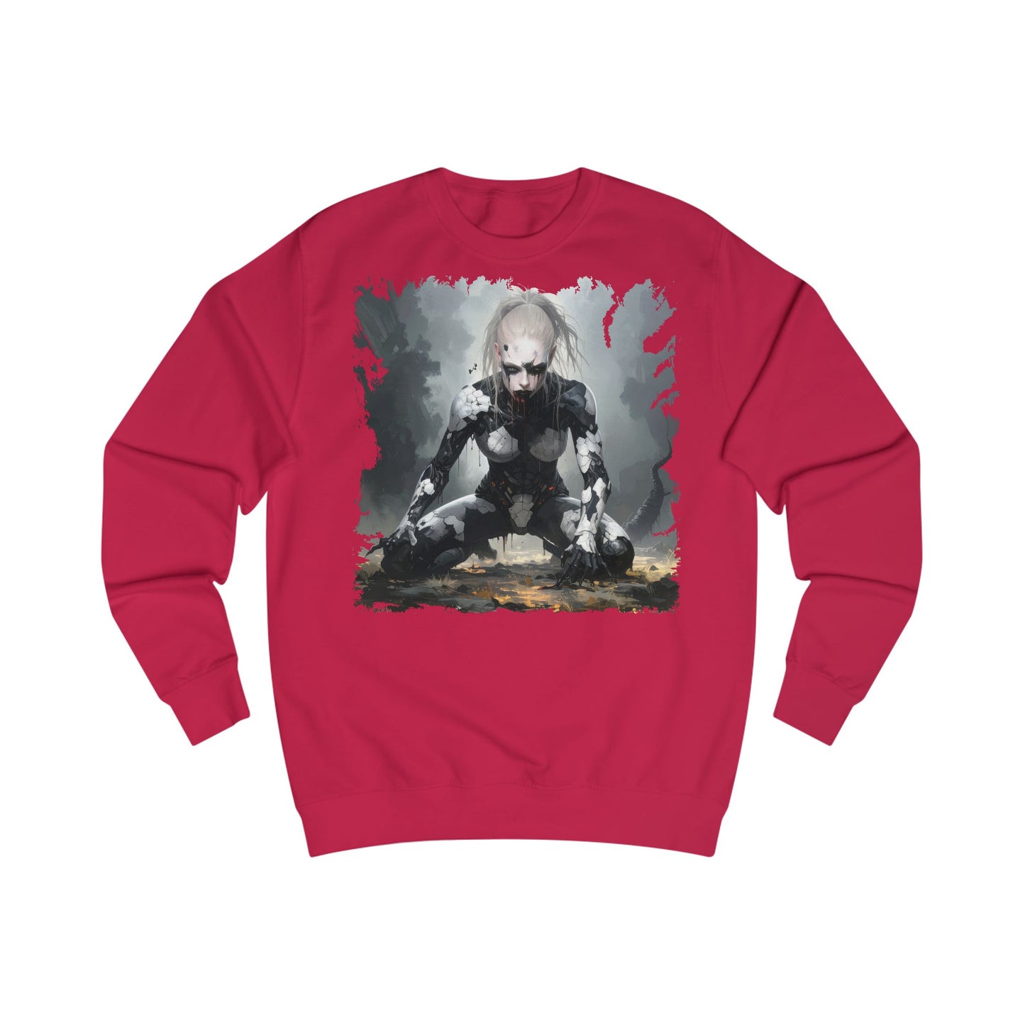 Futuristic Horror Unisex Sweatshirt, Graphic Sweatshirt, Geek Gift, Cosplay Apparel, Casual Wear, Halloween Merch