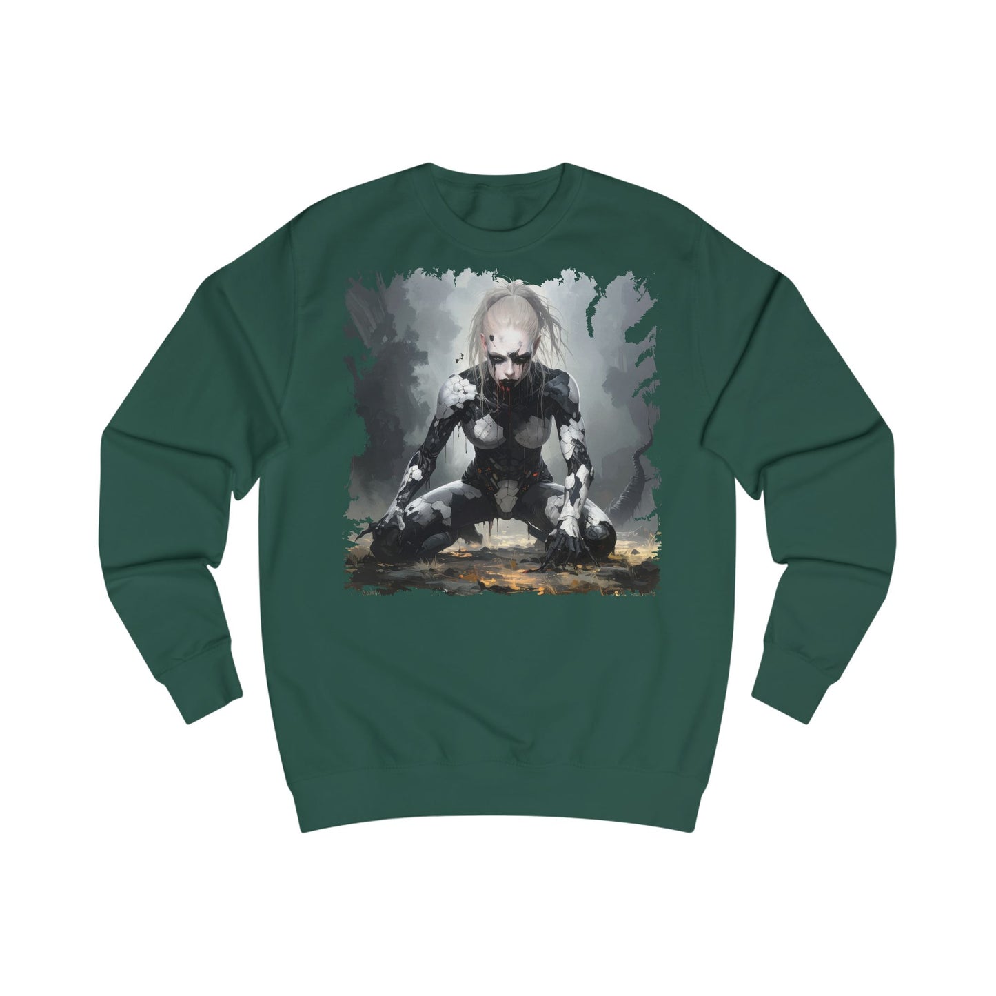 Futuristic Horror Unisex Sweatshirt, Graphic Sweatshirt, Geek Gift, Cosplay Apparel, Casual Wear, Halloween Merch