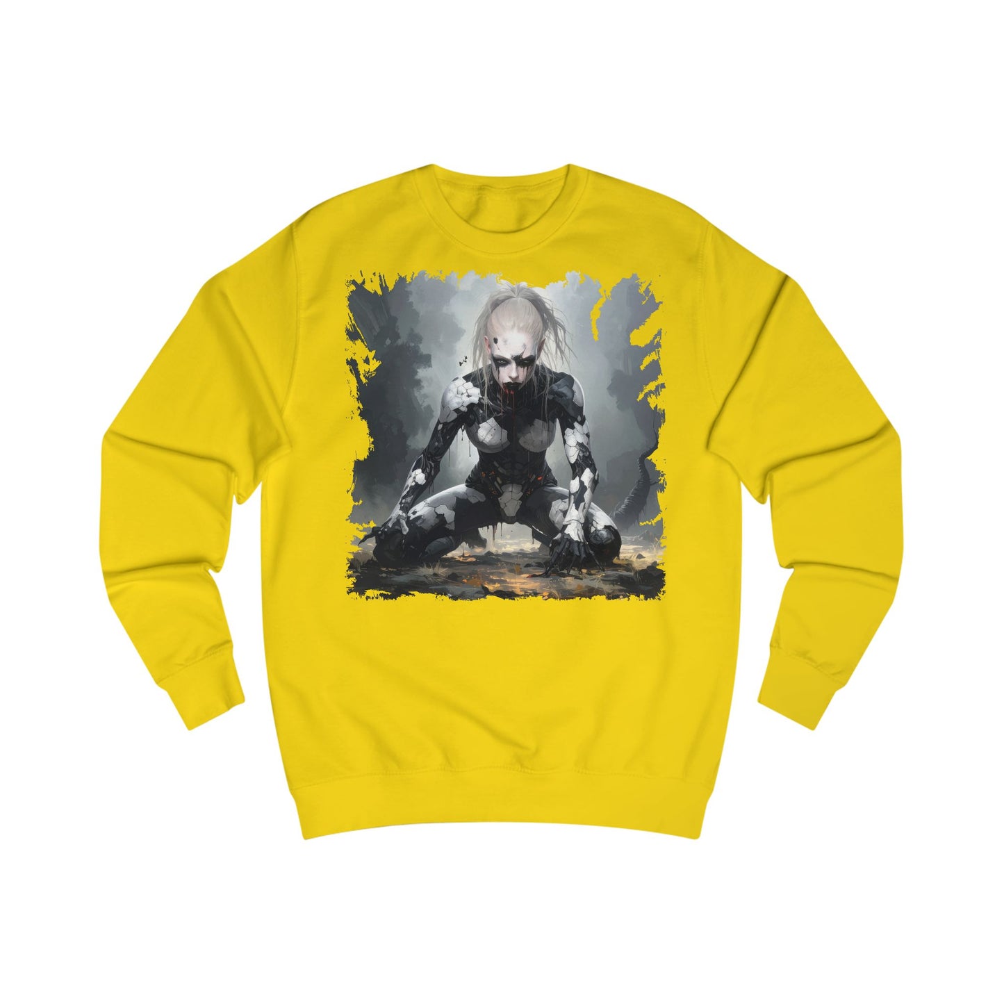 Futuristic Horror Unisex Sweatshirt, Graphic Sweatshirt, Geek Gift, Cosplay Apparel, Casual Wear, Halloween Merch
