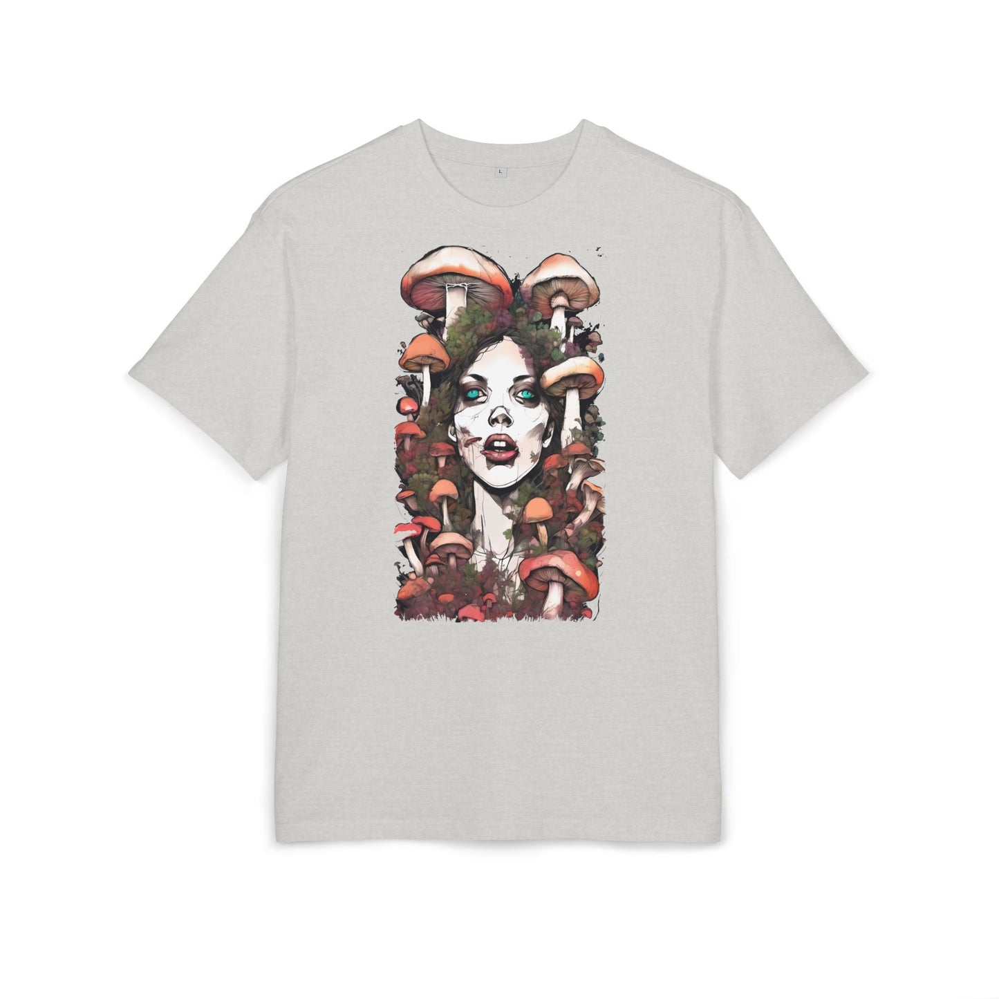 Bohemian Mushroom Print Tee - Vintage Aesthetic T-Shirt, Art Lover Gift, Unisex Graphic Tee, Eco-Friendly Fashion, Everyday Style