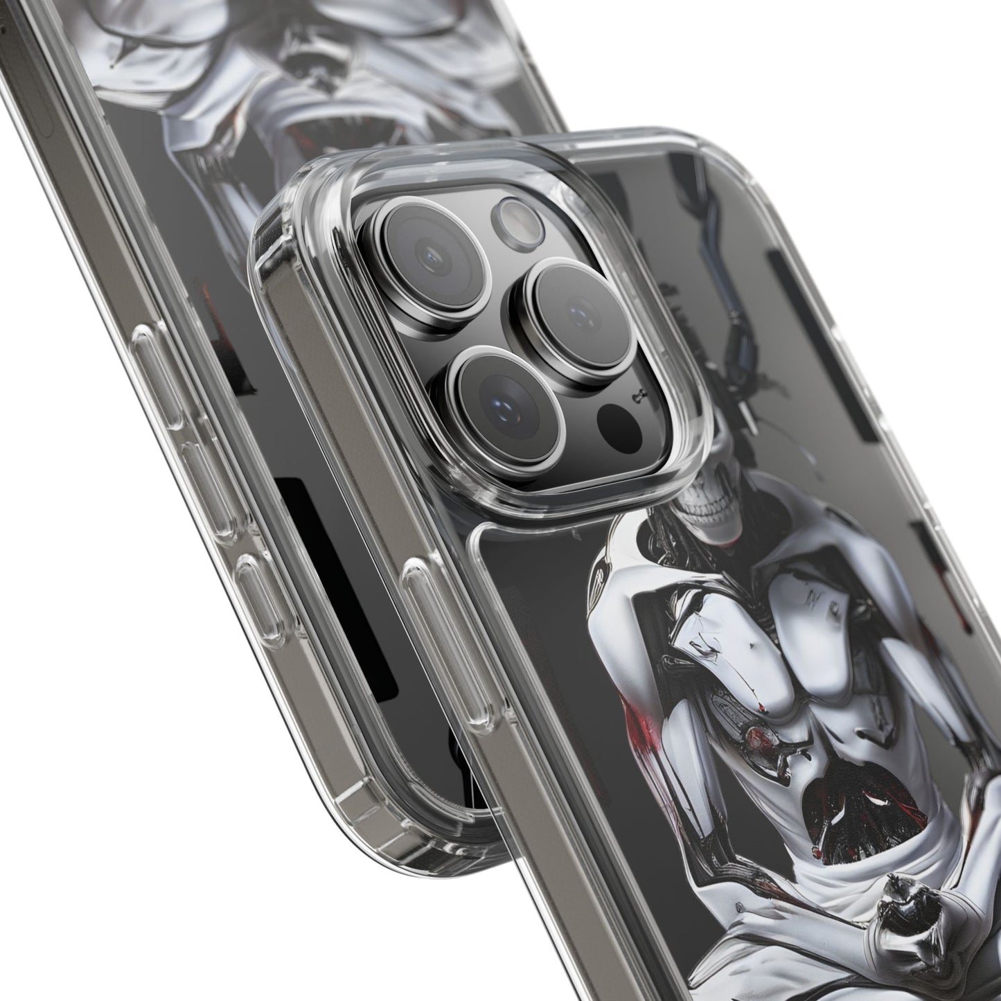Clear Phone Cases with Cyber Design
