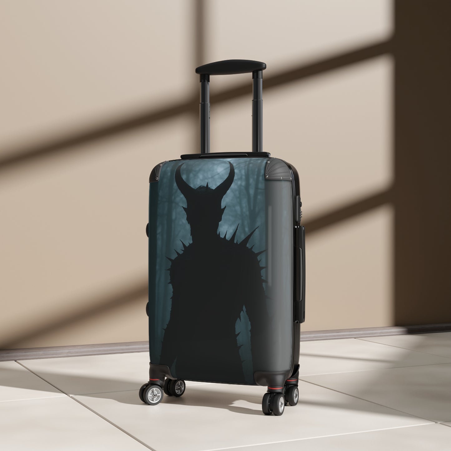 Horror-Themed Suitcase for Adventurers, Travel Luggage, Spooky Travel Accessory, Unique Gift for Travelers, Halloween Suitcase