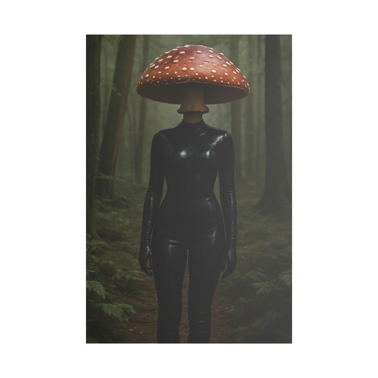Mystical Mushroom Canvas Art Print, Fantasy Wall Decor, Unique Gift, Home Decoration, Nature Inspired Artwork
