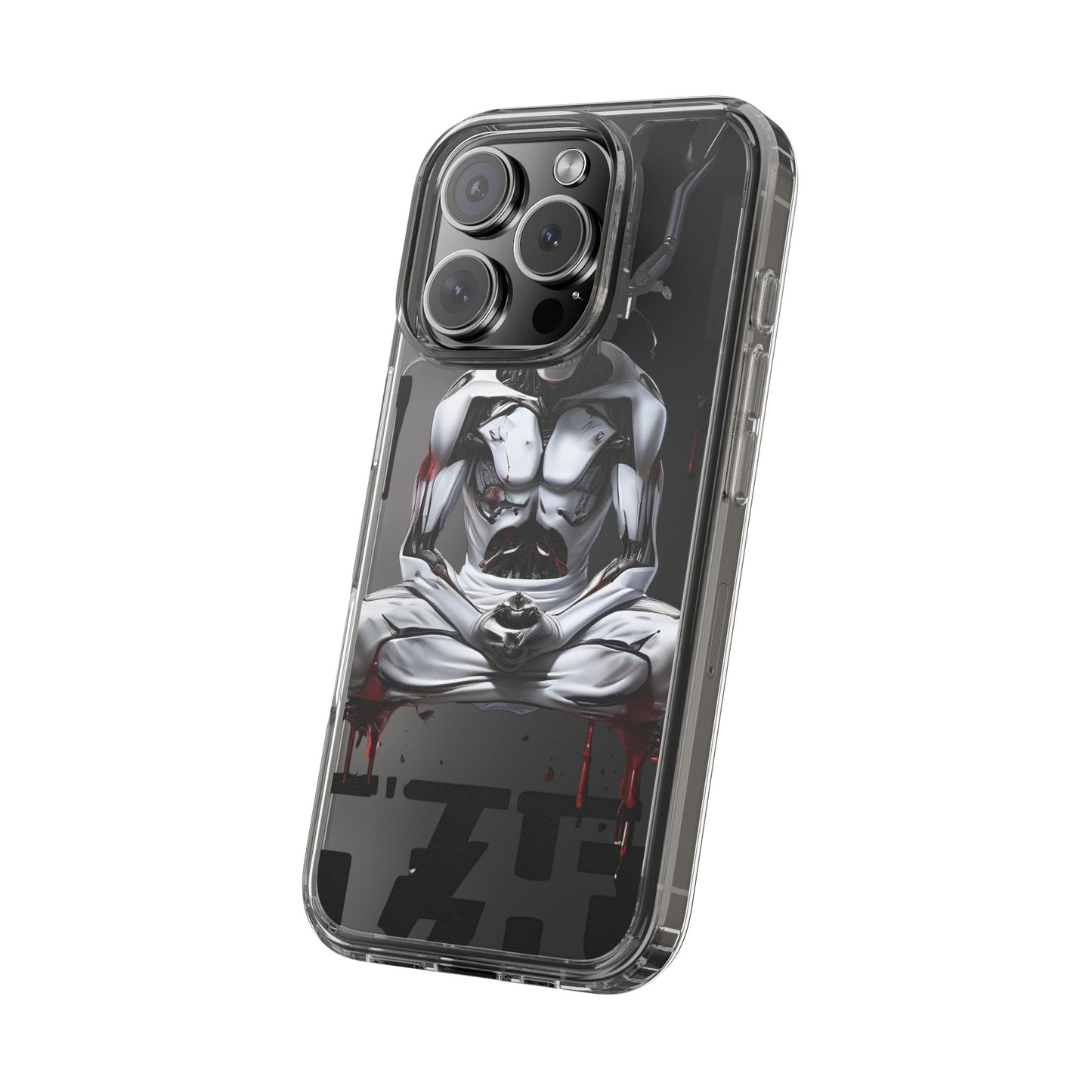 Clear Phone Cases with Cyber Design