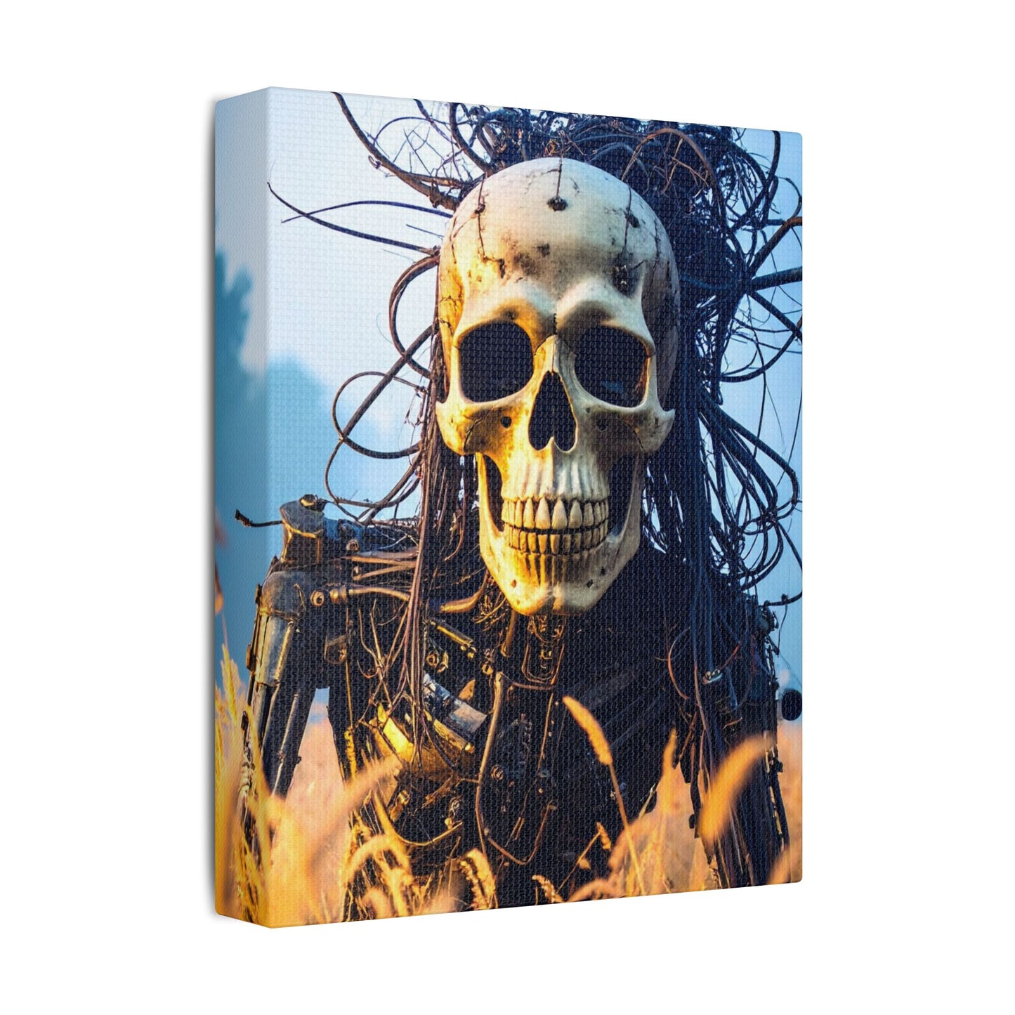 Stylish Skull Wall Art Canvas, Edgy Home Decor, Perfect for Halloween, Gothic Themed Room, Unique Gift Idea, Art Lover's Collection