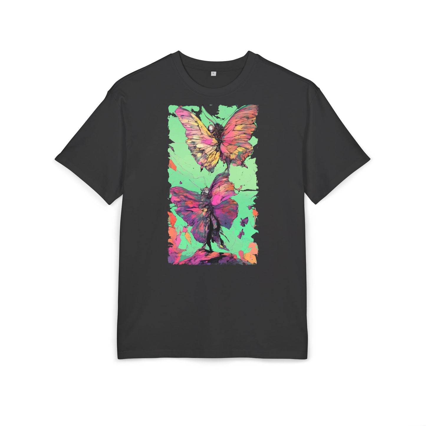 Colorful Butterfly Oversized Tee | Boho Style Tee, Spring Fashion, Nature Lover Gift, Festival Wear, Unique Graphic Shirt