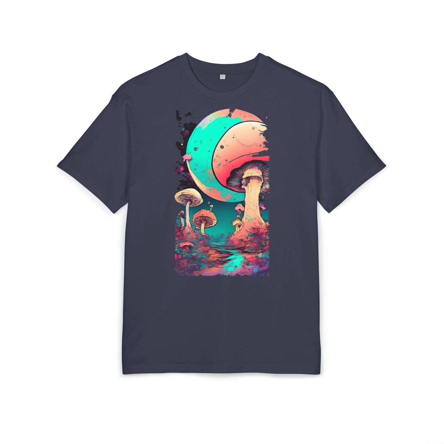 Cosmic Mushroom Graphic Tee, Unisex Oversized Shirt, Boho Vibe Top, Festival Wear, Unique Gift for Nature Lovers, Relaxed Fit Shirt