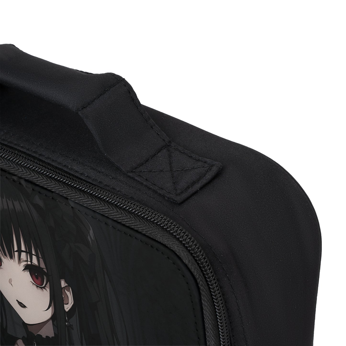 Gothic Aesthetic Lunch Bag, Unique Black Lunch Cooler, Anime-Inspired Lunch Tote, Insulated Lunch Box, Perfect for School & Work