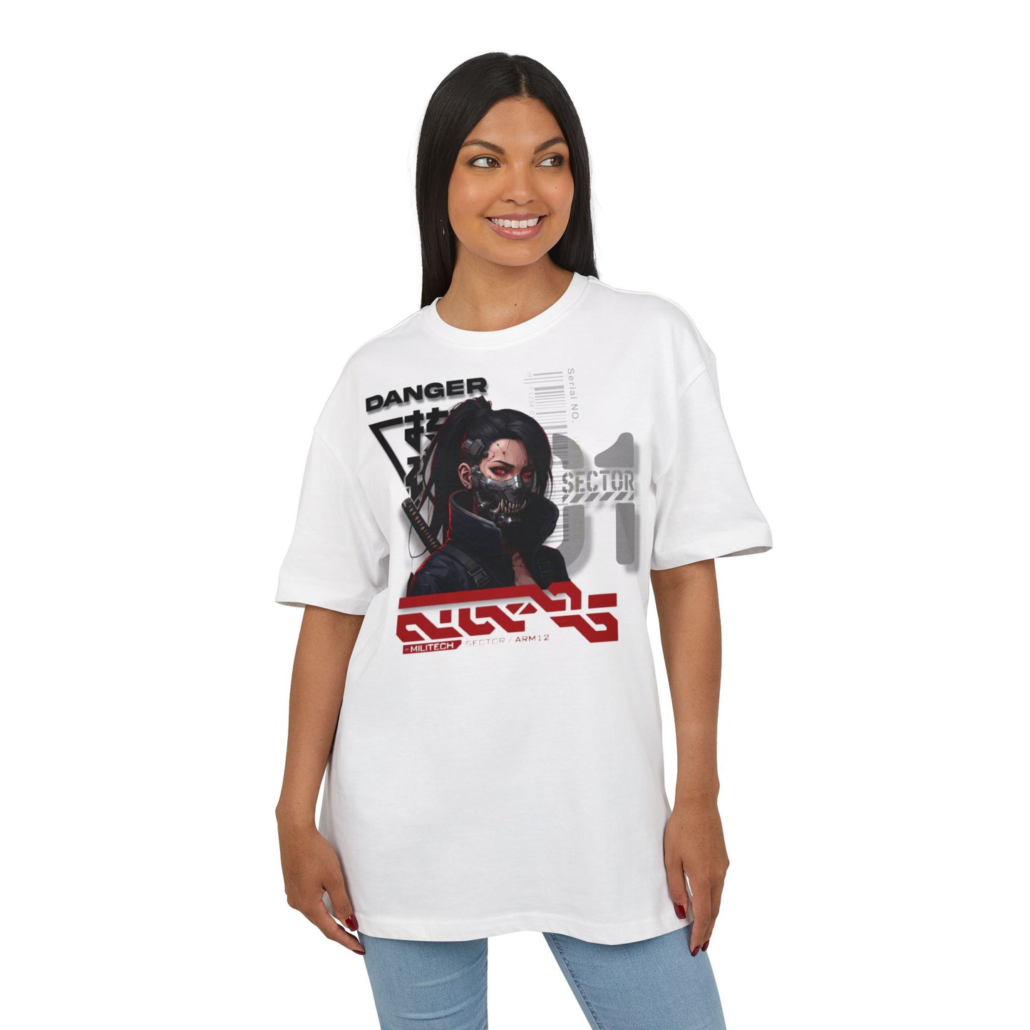 Cyberpunk Aesthetic Unisex Oversize Tee | Stylish Streetwear, Gift for Gamers, Casual Wear, Graphic Tee, Unique Fashion Statement