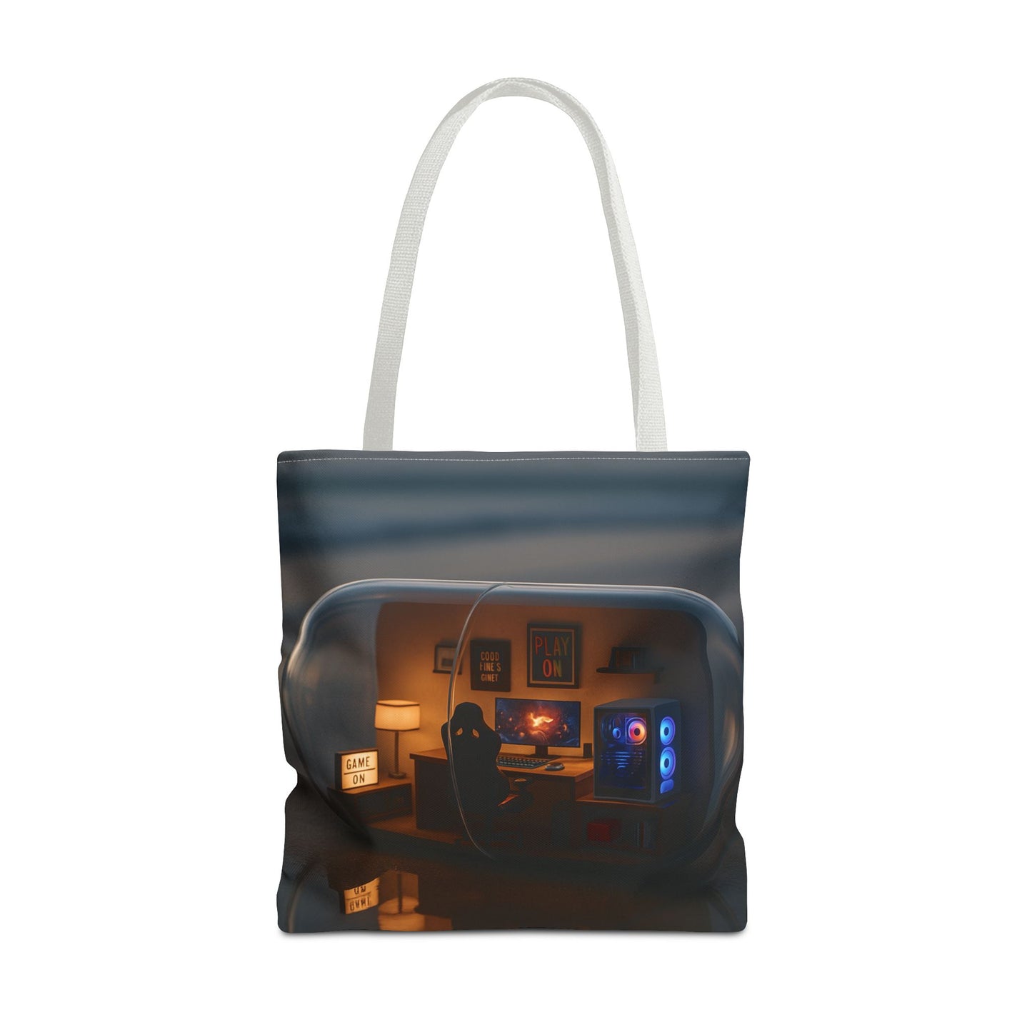 Cozy Gamer Tote Bag, Comfortable Carryall for Gamers, Geek Chic Bag, Fun Tote for Game Nights, Stylish Reusable Shopping Bag
